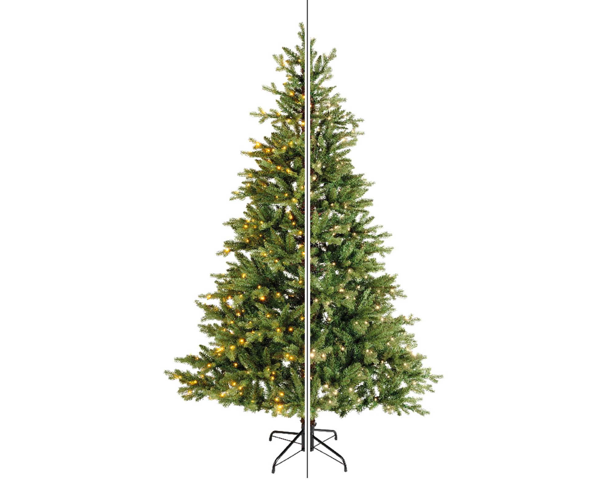 Albero di Pino Alison con Led per Interni D127x210h in PE e PVC - immagine 5