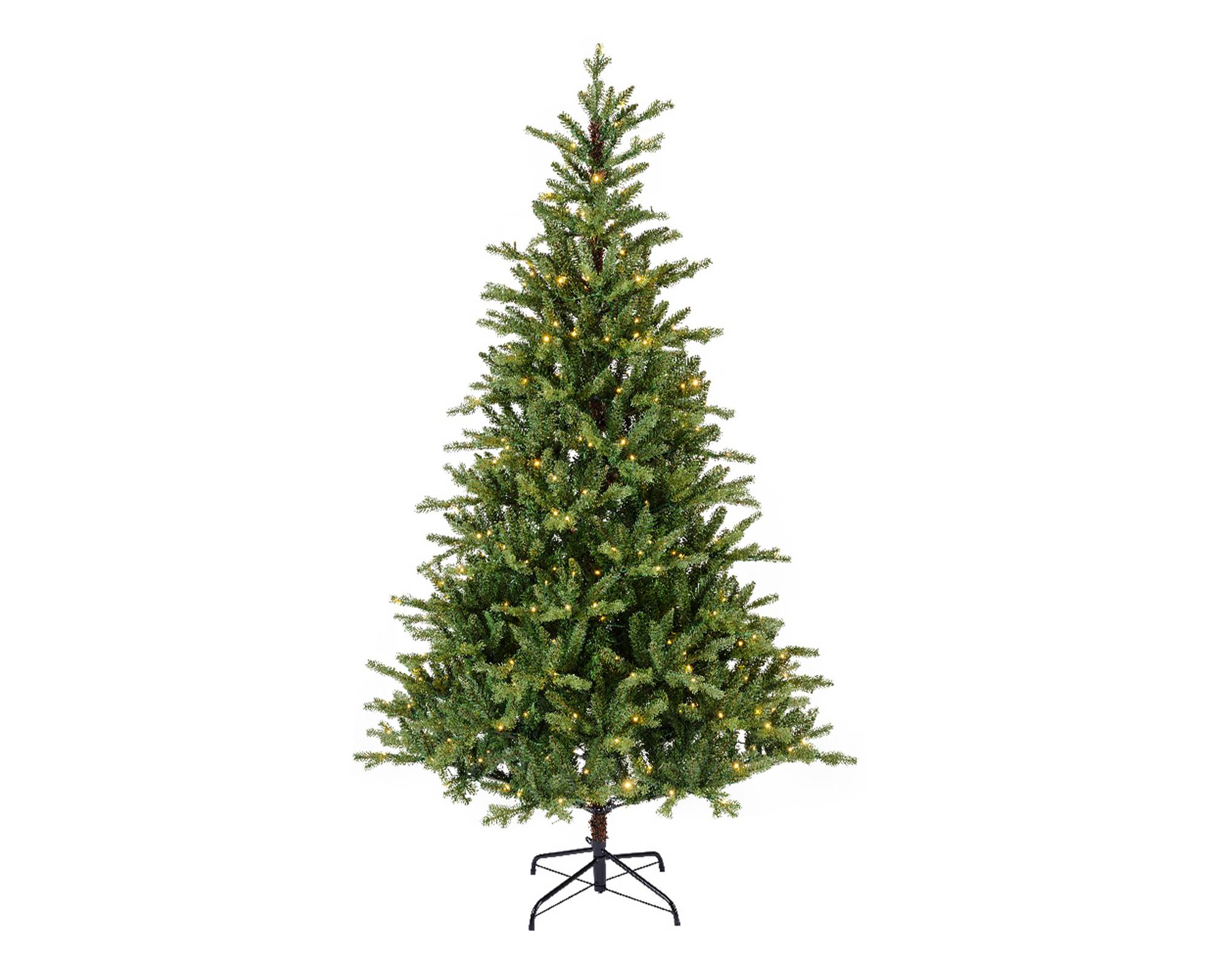 Albero di Pino Alison con Led per Interni D127x210h in PE e PVC