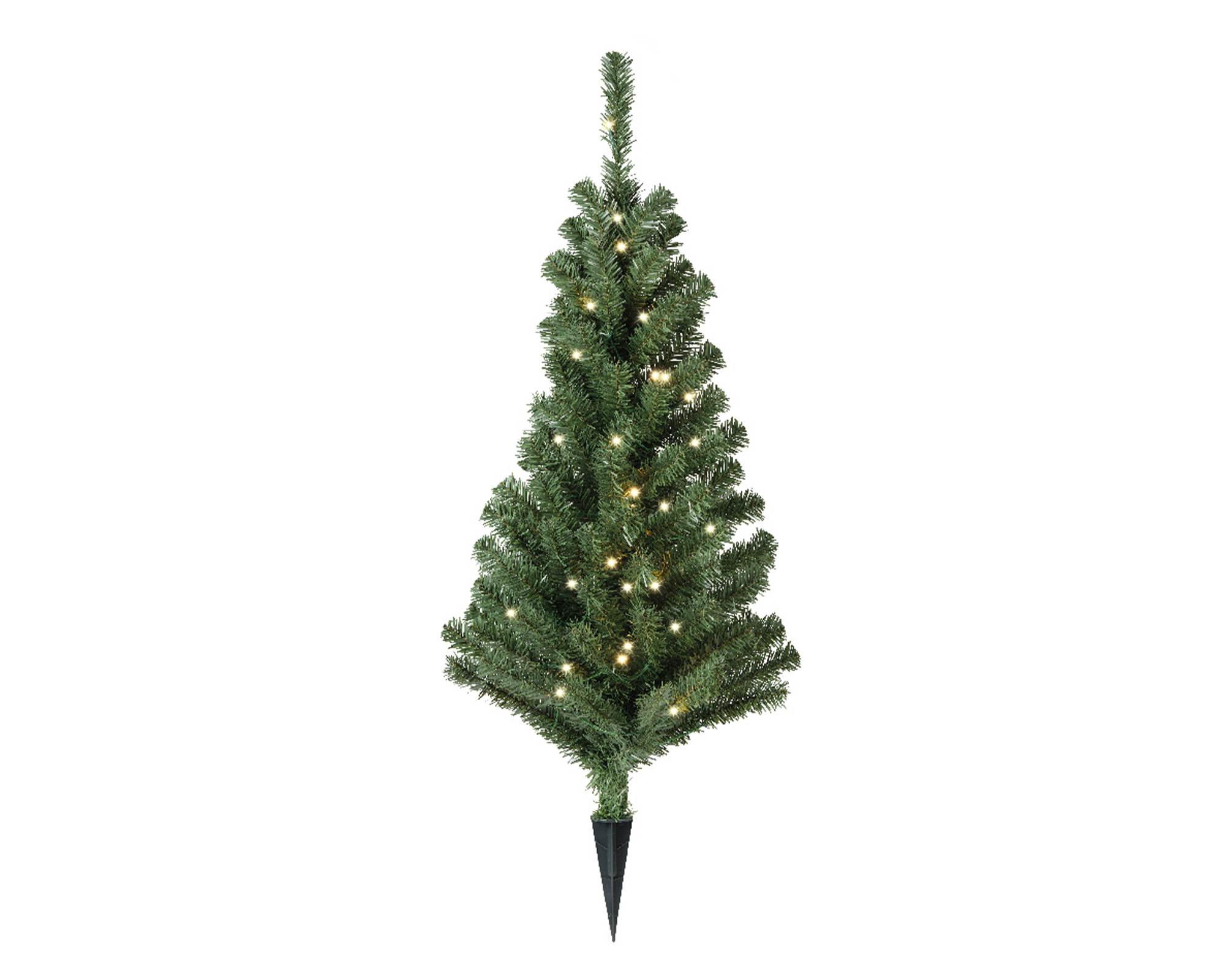 Albero Imperiale da Vaso Led Caldo Verde e Bianco D43x60cm in Pvc