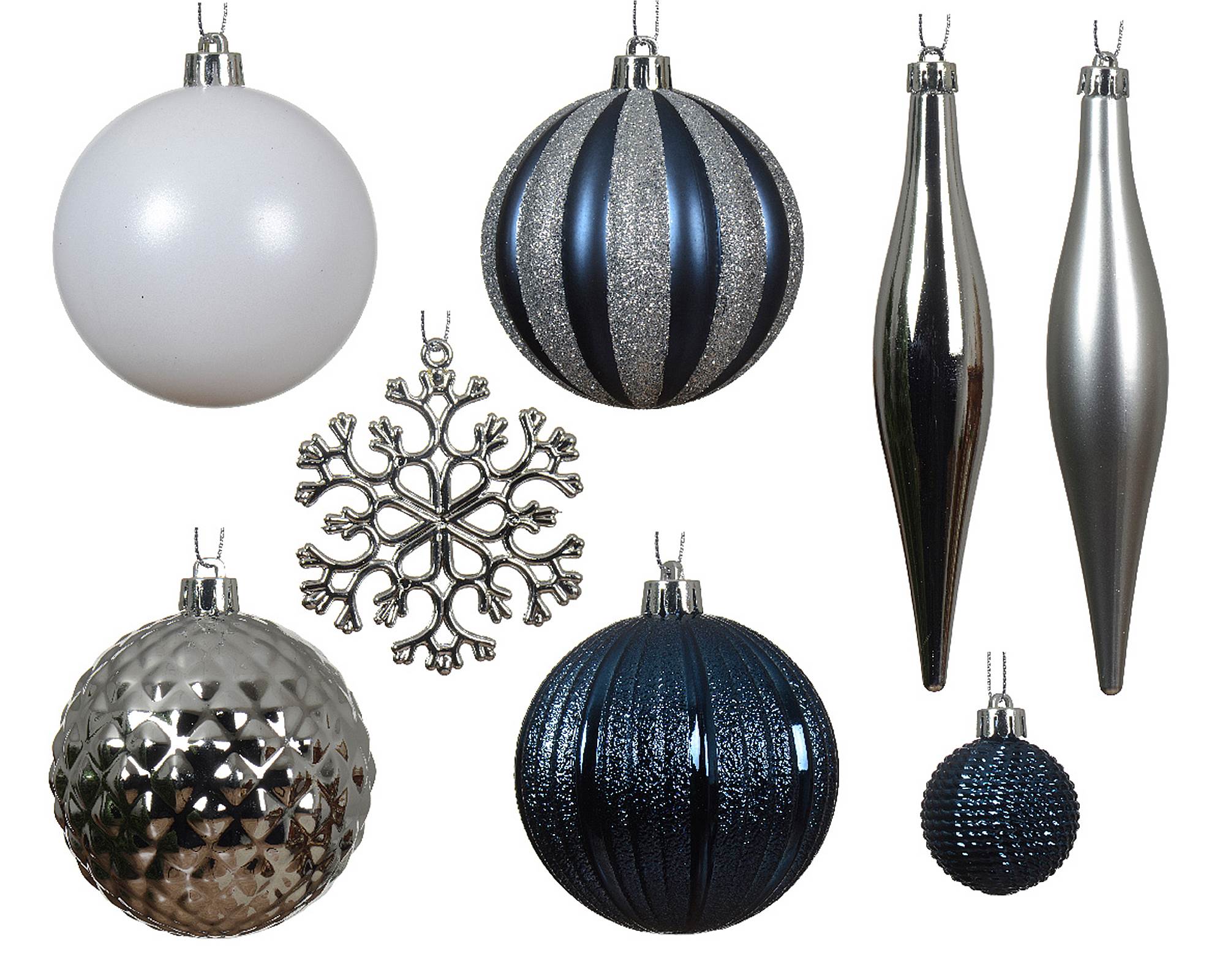 Box 46 Sfere Mix Assortiti D8cm in Plastica