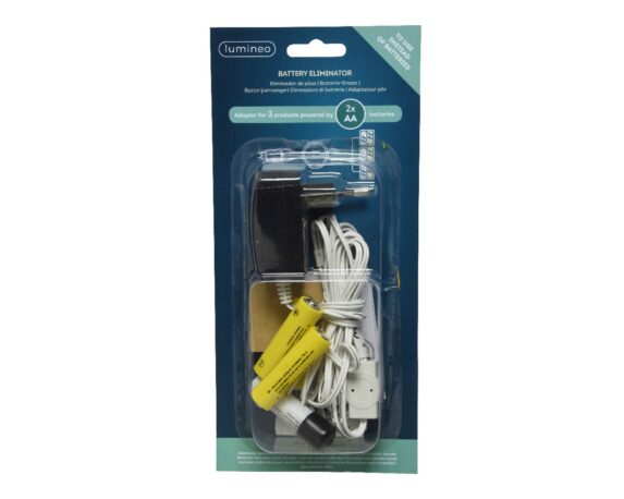 Eliminatore di Batterie AA Bianco da 1,8 Watt 300cm in Pvc