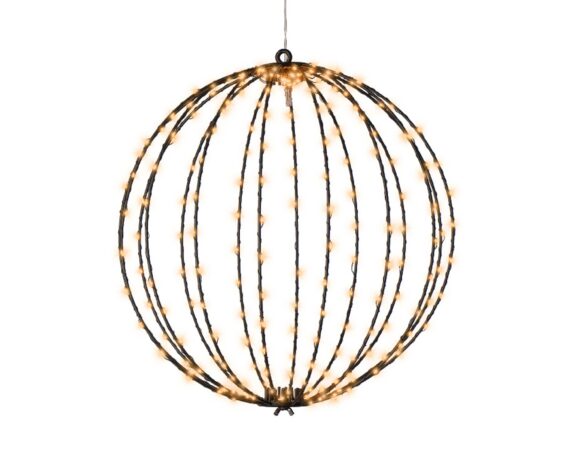 Sfera Luci Micro Led Nero D38cm in Metallo