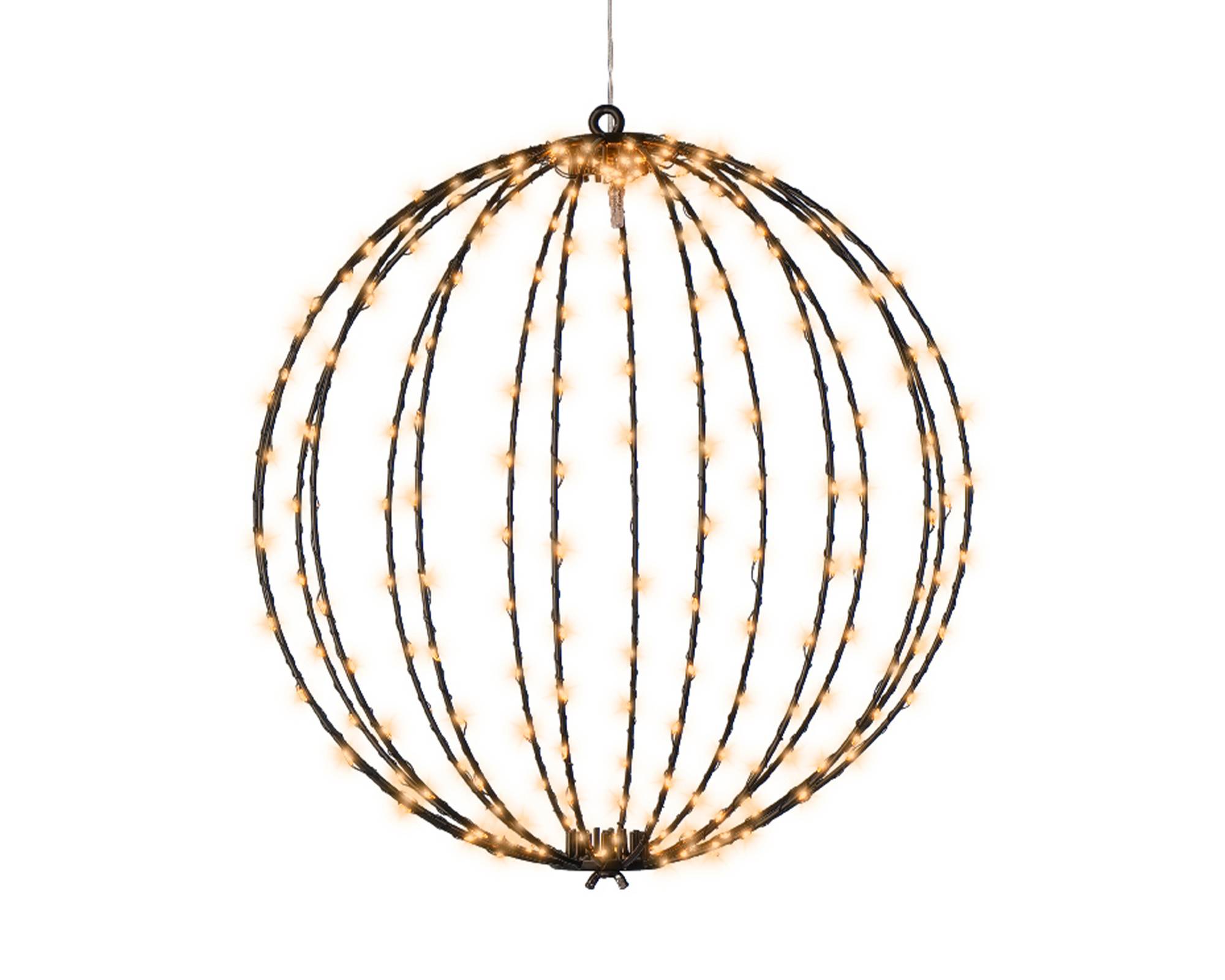 Sfera Luci Micro Led Nero D38cm in Metallo