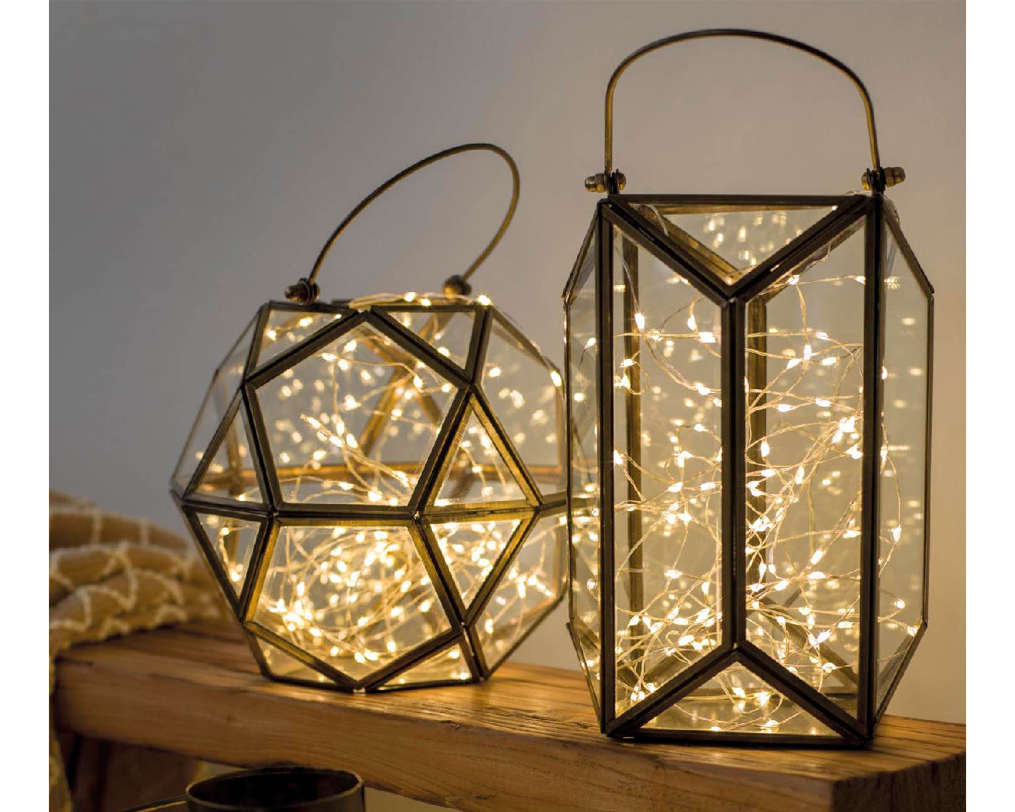 Catena Micro Luci Led per Interno Argento e Bianco 195cm in Pvc - immagine 5