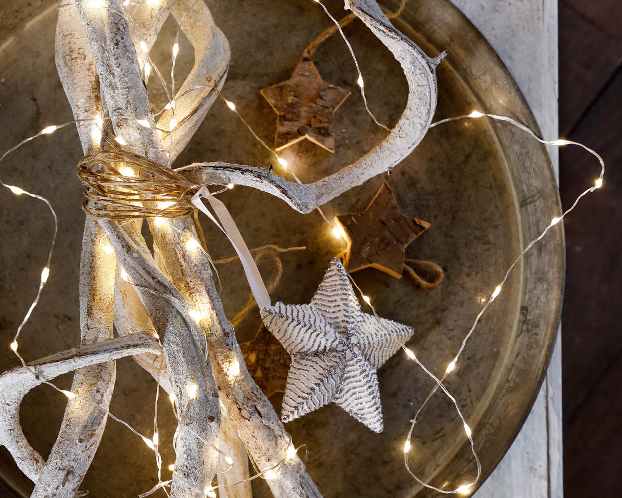 Catena Micro Luci Led per Interno Argento e Bianco 495cm in Pvc - immagine 7