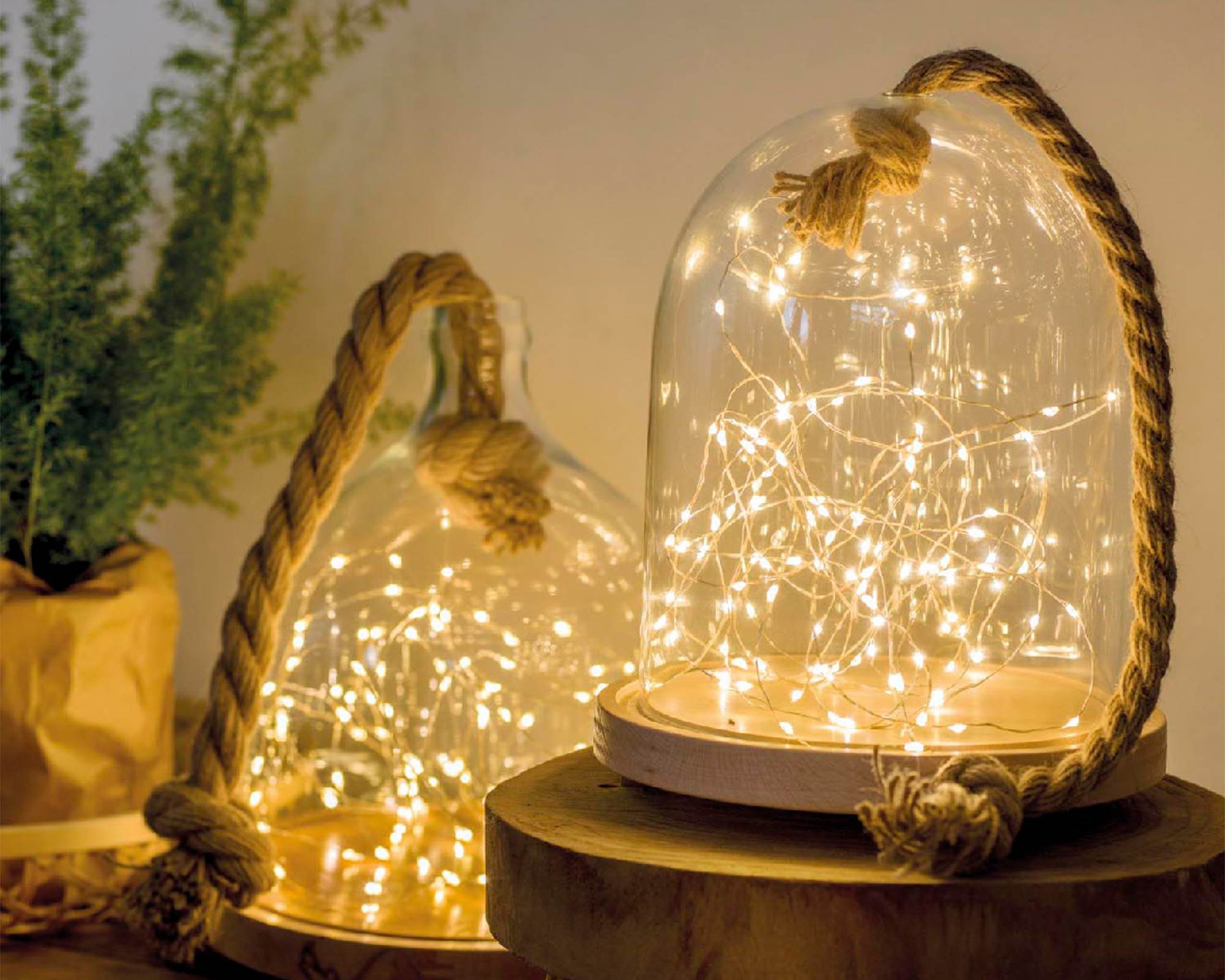 Catena Micro Luci Led per Interno Argento e Bianco 495cm in Pvc - immagine 4