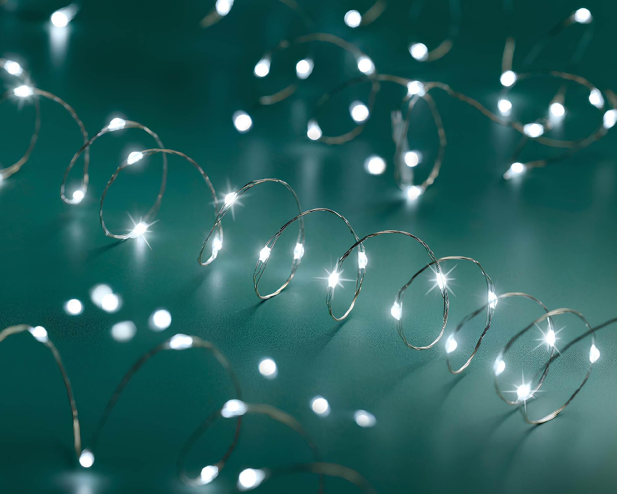 Micro Luci Led 8 Funzioni Argento e Bianco Freddo 895cm in Pvc - immagine 4