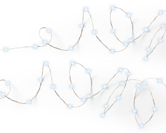 Micro Luci Led 8 Funzioni Argento e Bianco Freddo 895cm in Pvc