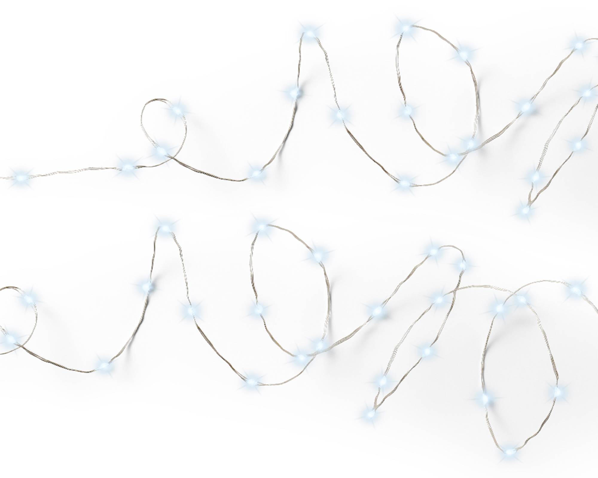 Micro Luci Led 8 Funzioni Argento e Bianco Freddo 895cm in Pvc