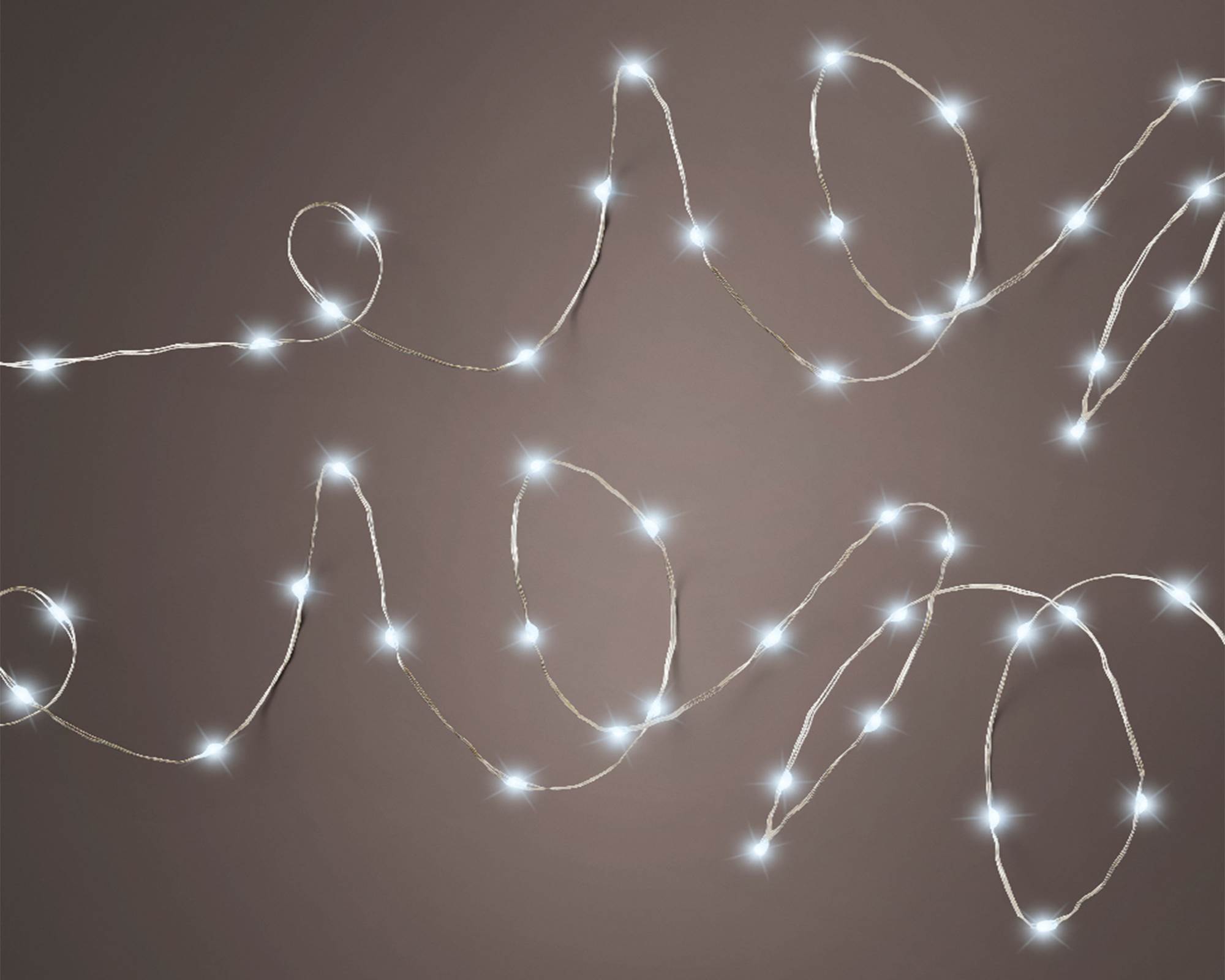 Micro Luci Led 8 Funzioni Argento e Bianco Freddo 895cm in Pvc - immagine 3