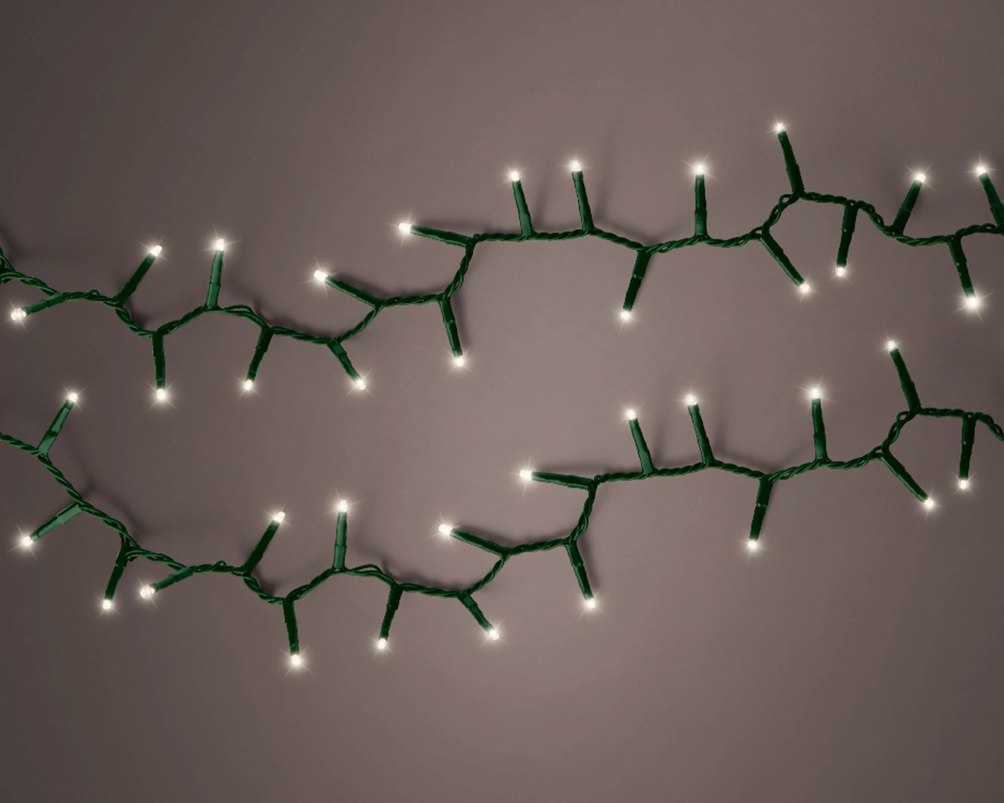 Luci Led Compatte 8 Funzioni per Esterni Verde e Bianco Caldo 1600cm in Pvc - immagine 8