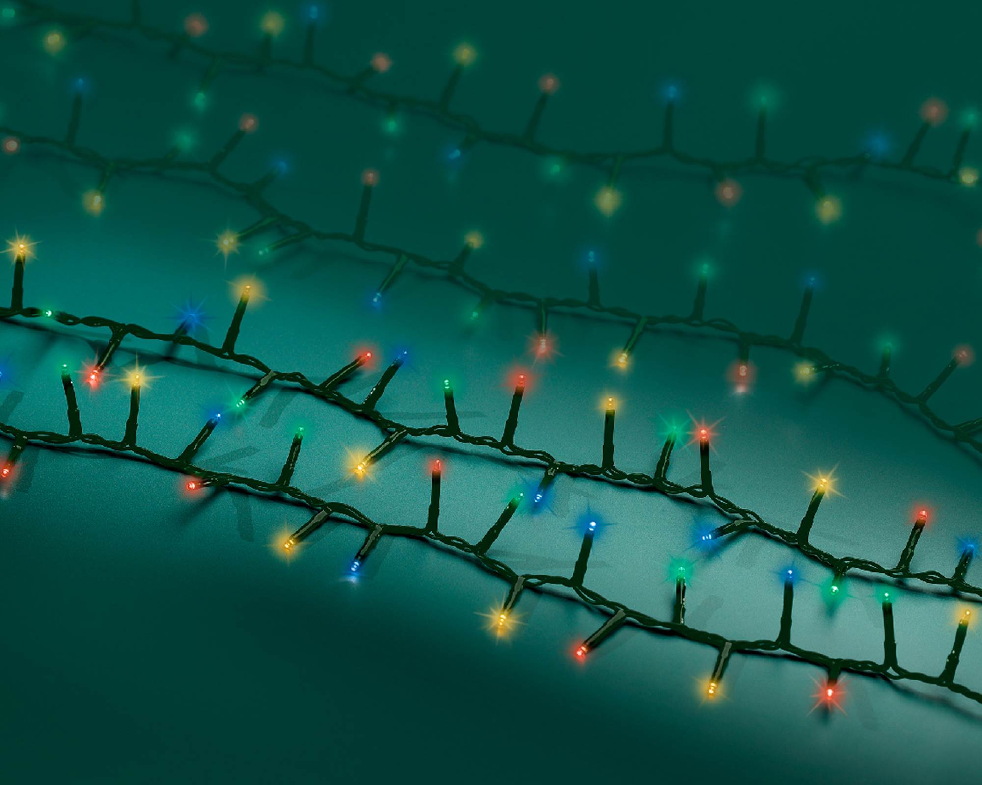 Luci Led Compatte 8 Funzioni Effetto Scintillante Multicolor 1100cm in Pvc - immagine 6