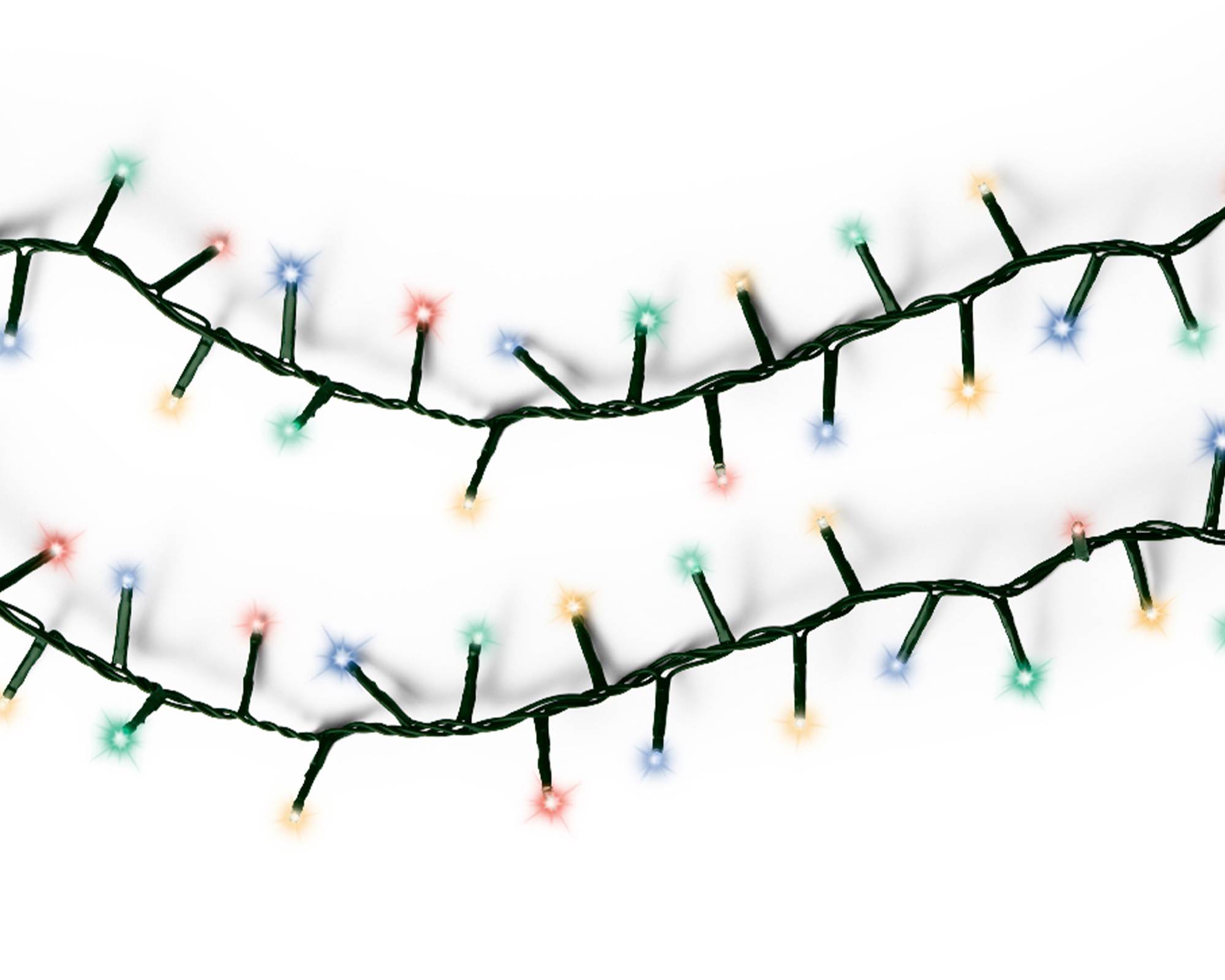 Luci Led Compatte 8 Funzioni Effetto Scintillante Multicolor 1100cm in Pvc