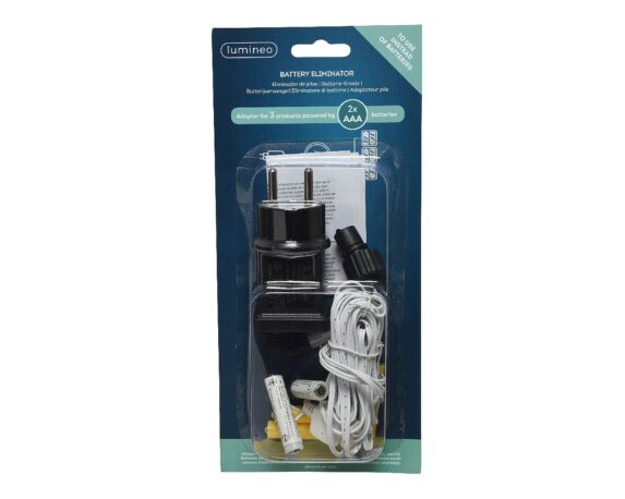 Eliminatore di Batterie AAA Bianco da 1,8 Watt 300cm in Pvc