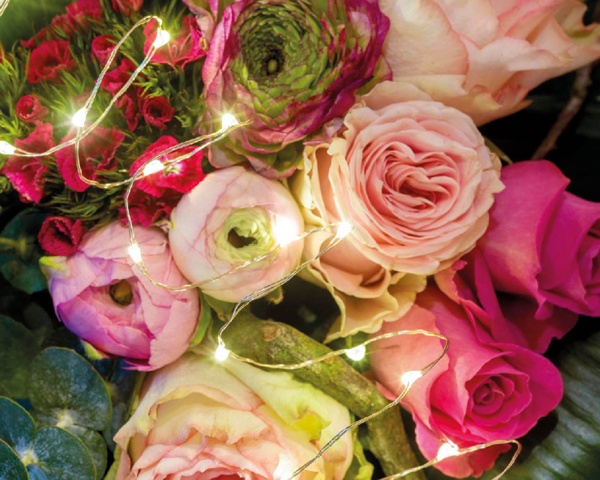 Catena Micro Luci Led Fisse Argento e Bianco Freddo 295cm in Pvc - immagine 7