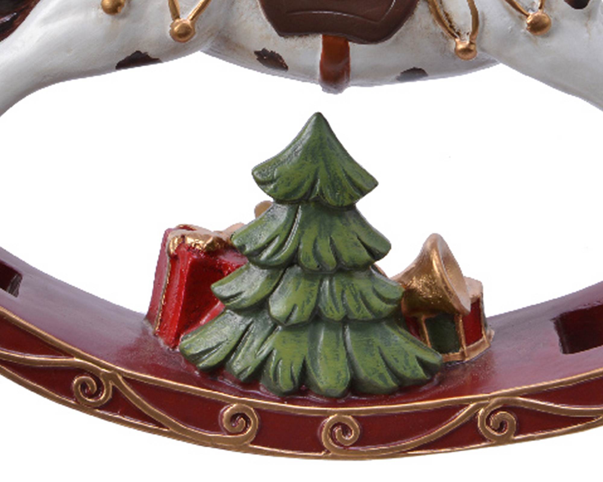 Cavallo a Dondollo Marrone 5x21,5x18,5cm in Poliestere - immagine 2