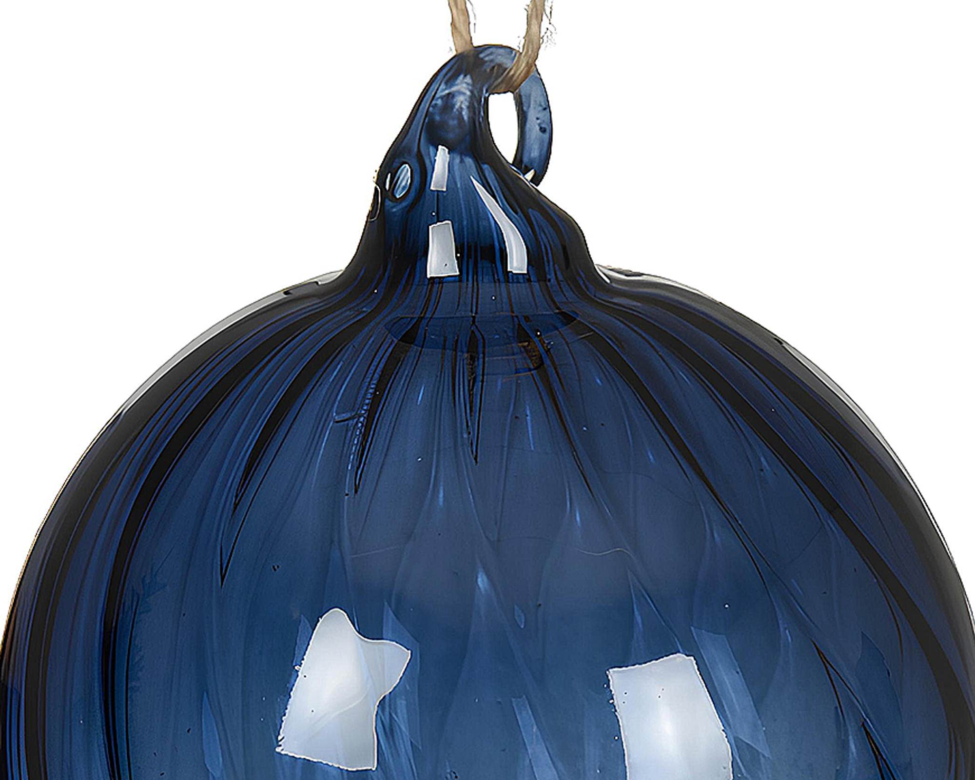 Sfera Vortice Blu Ghiaccio e Blu Notte Assortito D10x10h in Vetro - immagine 2