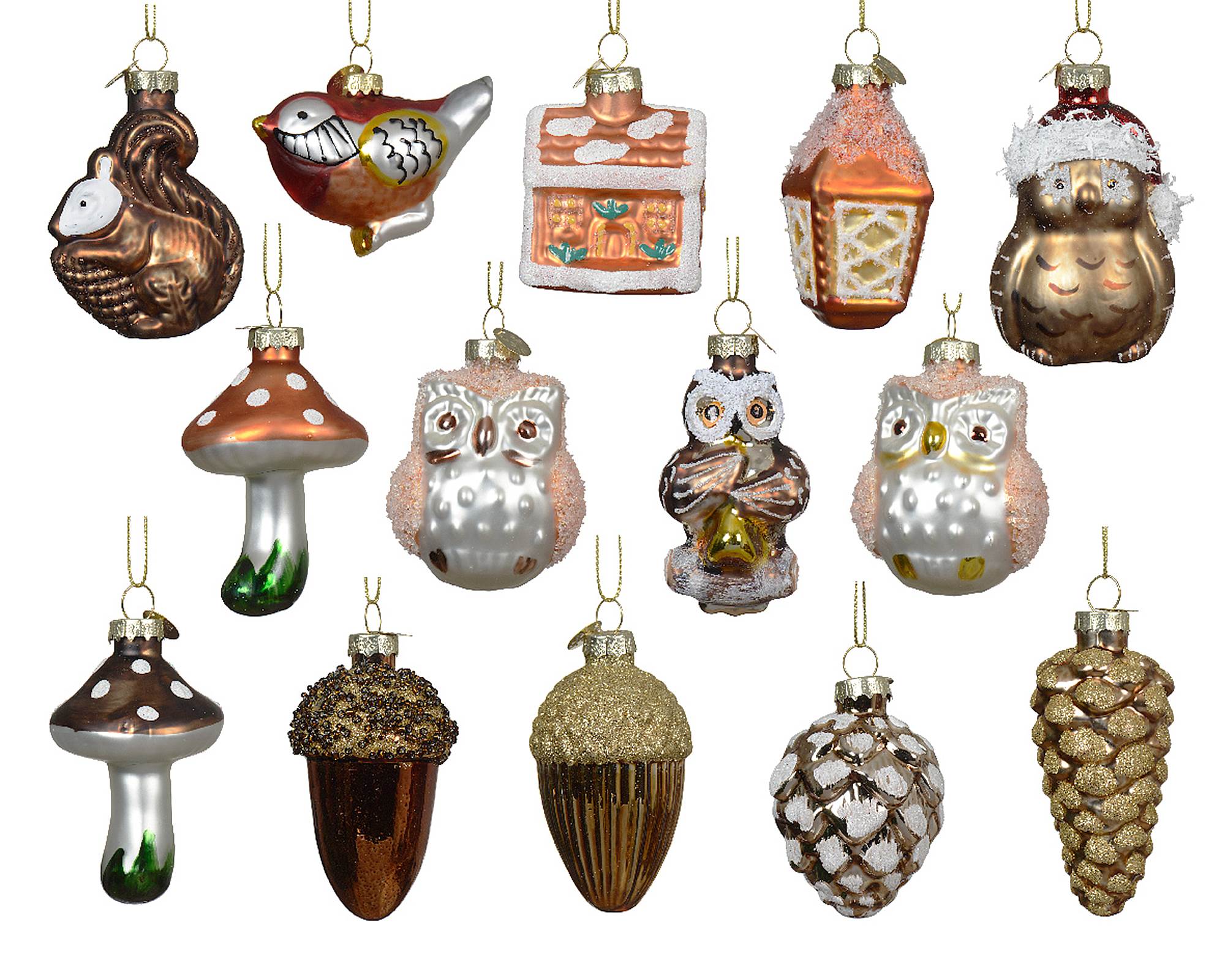 Pendente Ornamento Assortito 5x7cm in Vetro