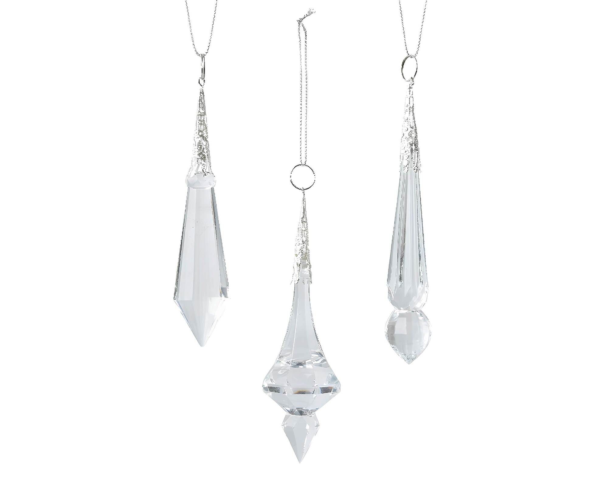 Pendenti Iris 3x3x12,5cm in Cristallo