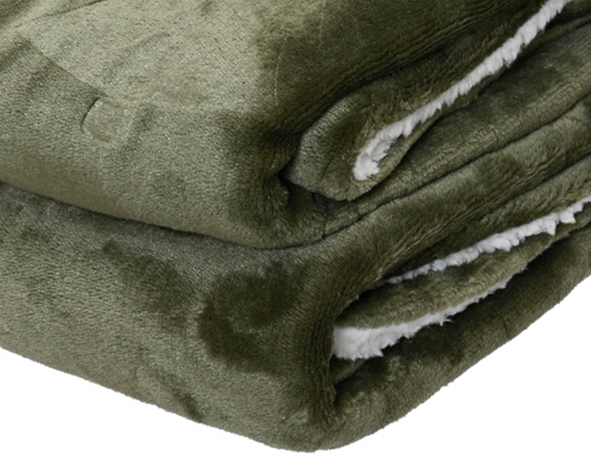 Coperta Motivi Albero Verde Scuro 130x170x1,5cm in Poliestere - immagine 2
