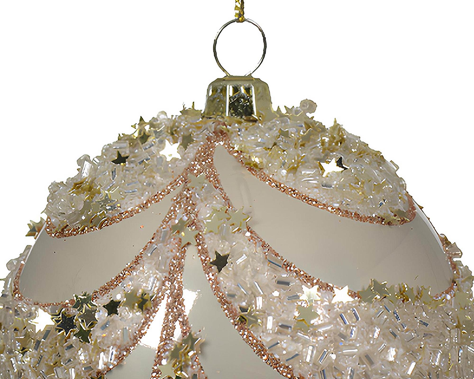 Sfera Perla e Oro Chiaro Assortito D8cm in Plastica - immagine 2