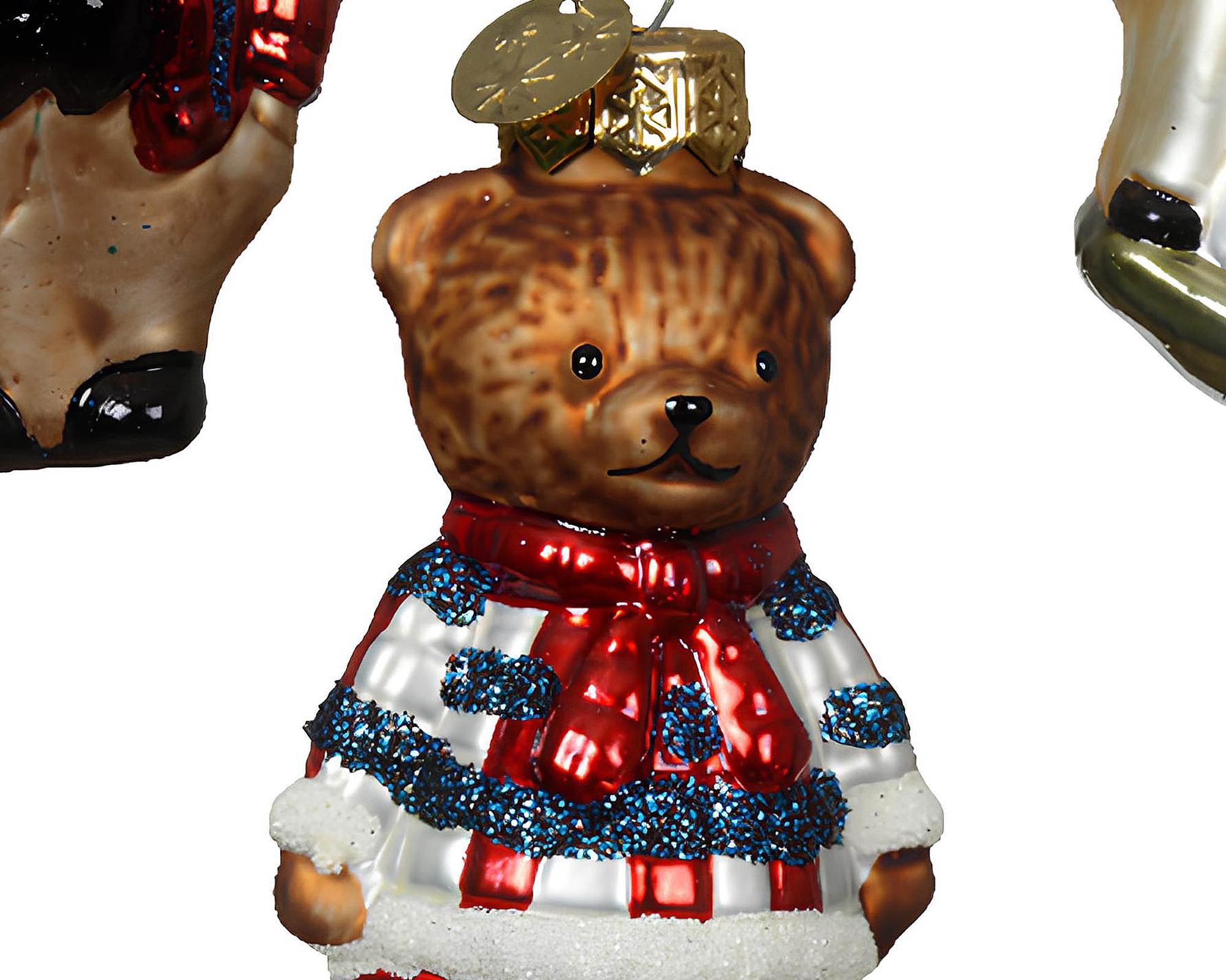 Pendente Orso Assortiti 4,5x3,5x7,5cm in Vetro - immagine 2