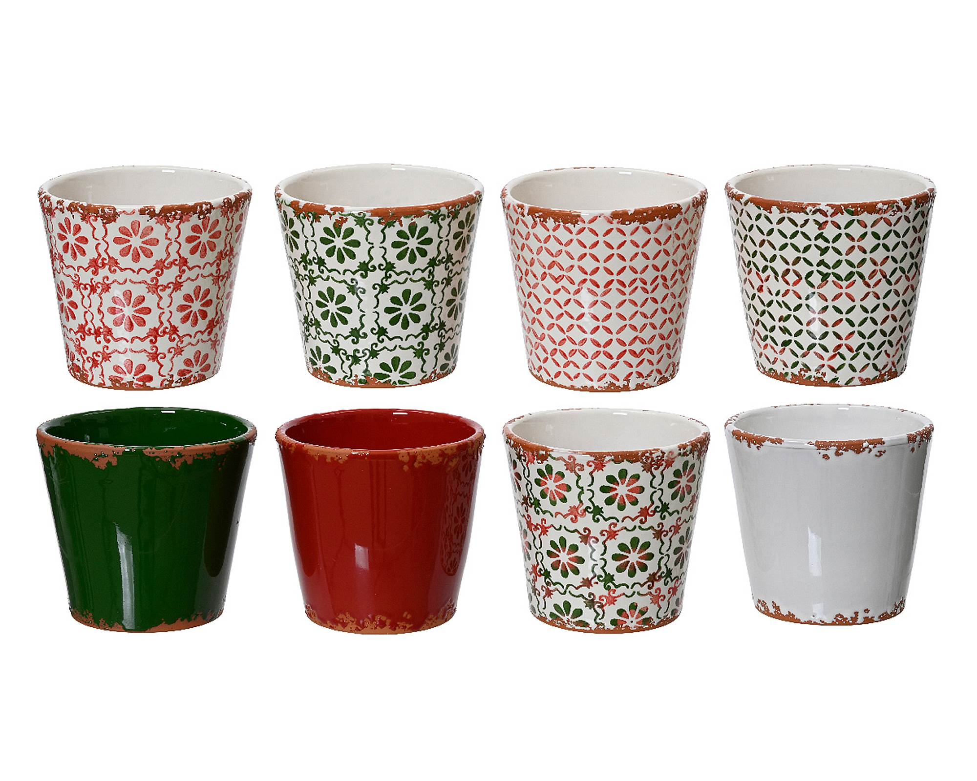 Cachepot Assortiti 14x14x12,8cm in Terracotta