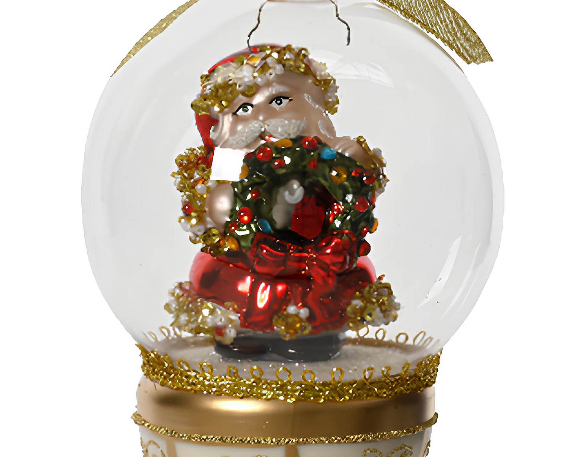 Pendente Ornamento Assortito 10x10x17,5cm in Vetro - immagine 2