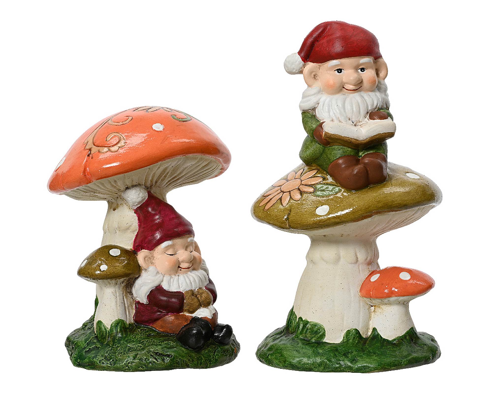 Gnomo Opaco Mix Lucido Assortito 11,1x10,6x20,5cm in Terracotta