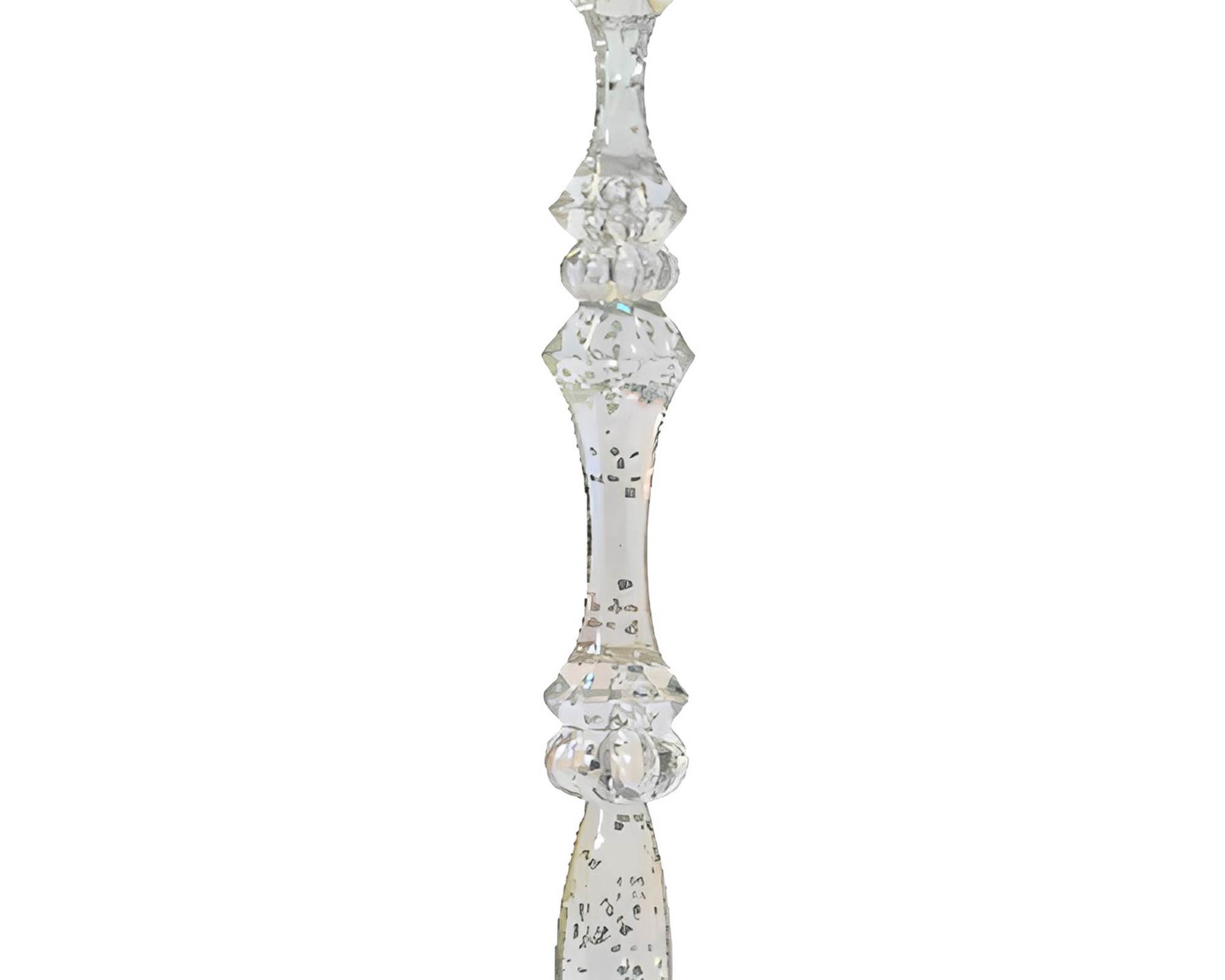 Pendente Ghiacciolo Iris con Glitter Trasparente 1x1x69cm in Acrilico - immagine 2