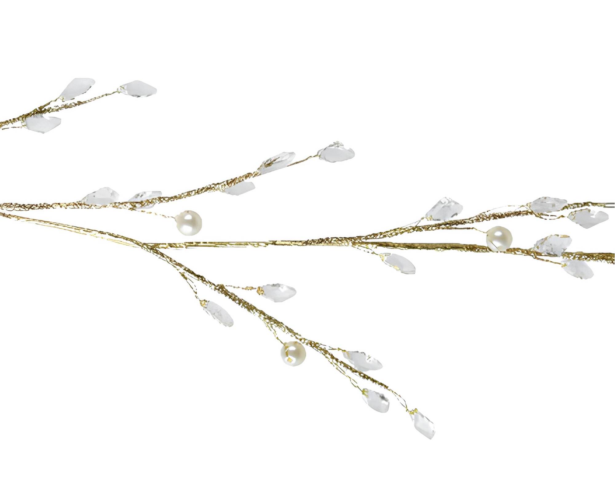 Ghirlanda con Glitter Oro 2x2x120cm in Acrilico - immagine 2