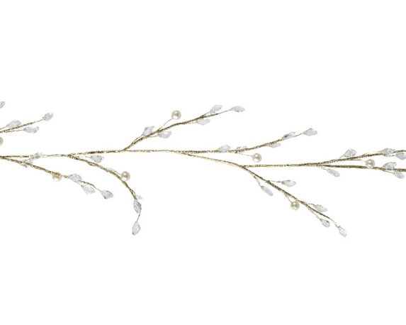 Ghirlanda con Glitter Oro 2x2x120cm in Acrilico