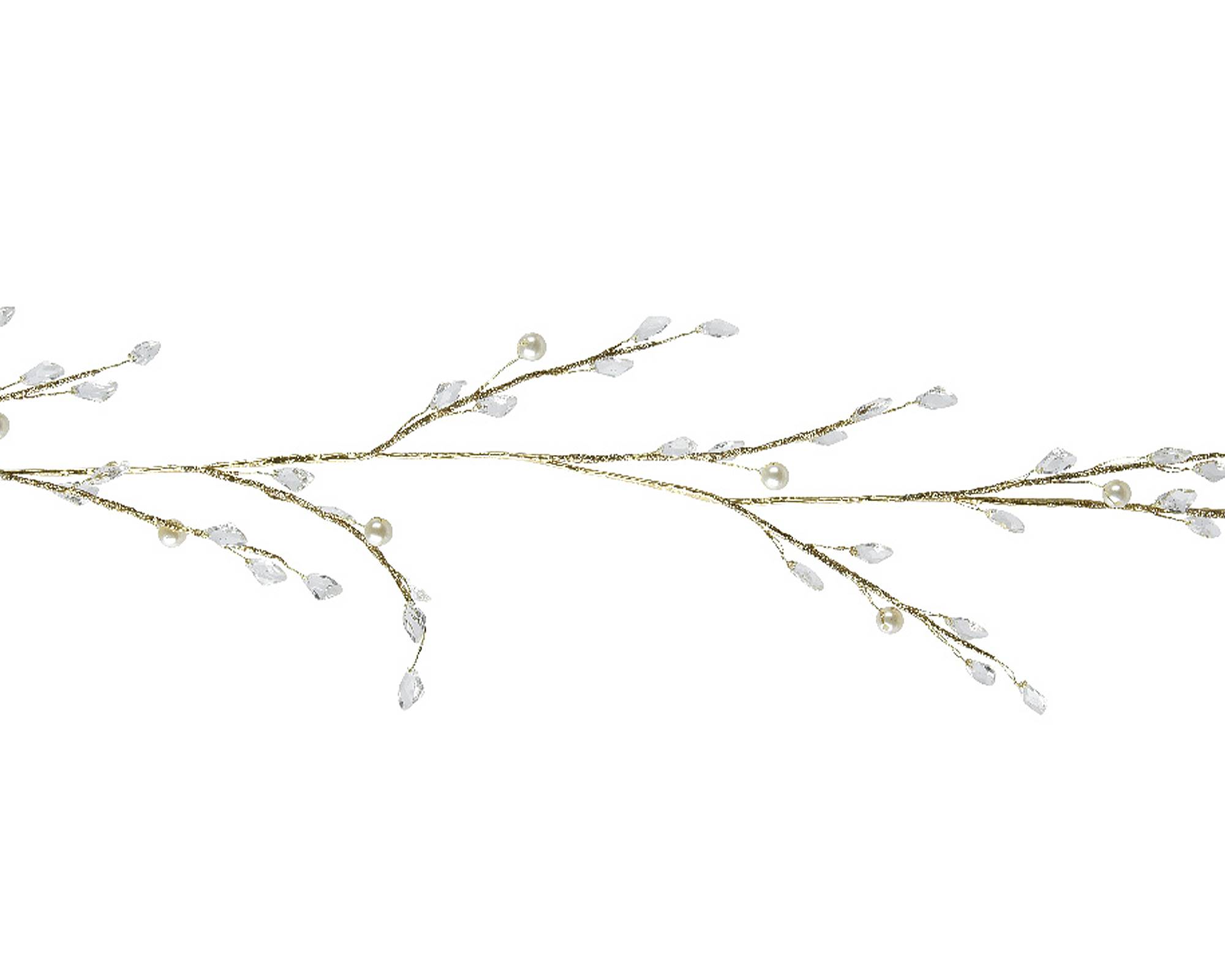 Ghirlanda con Glitter Oro 2x2x120cm in Acrilico