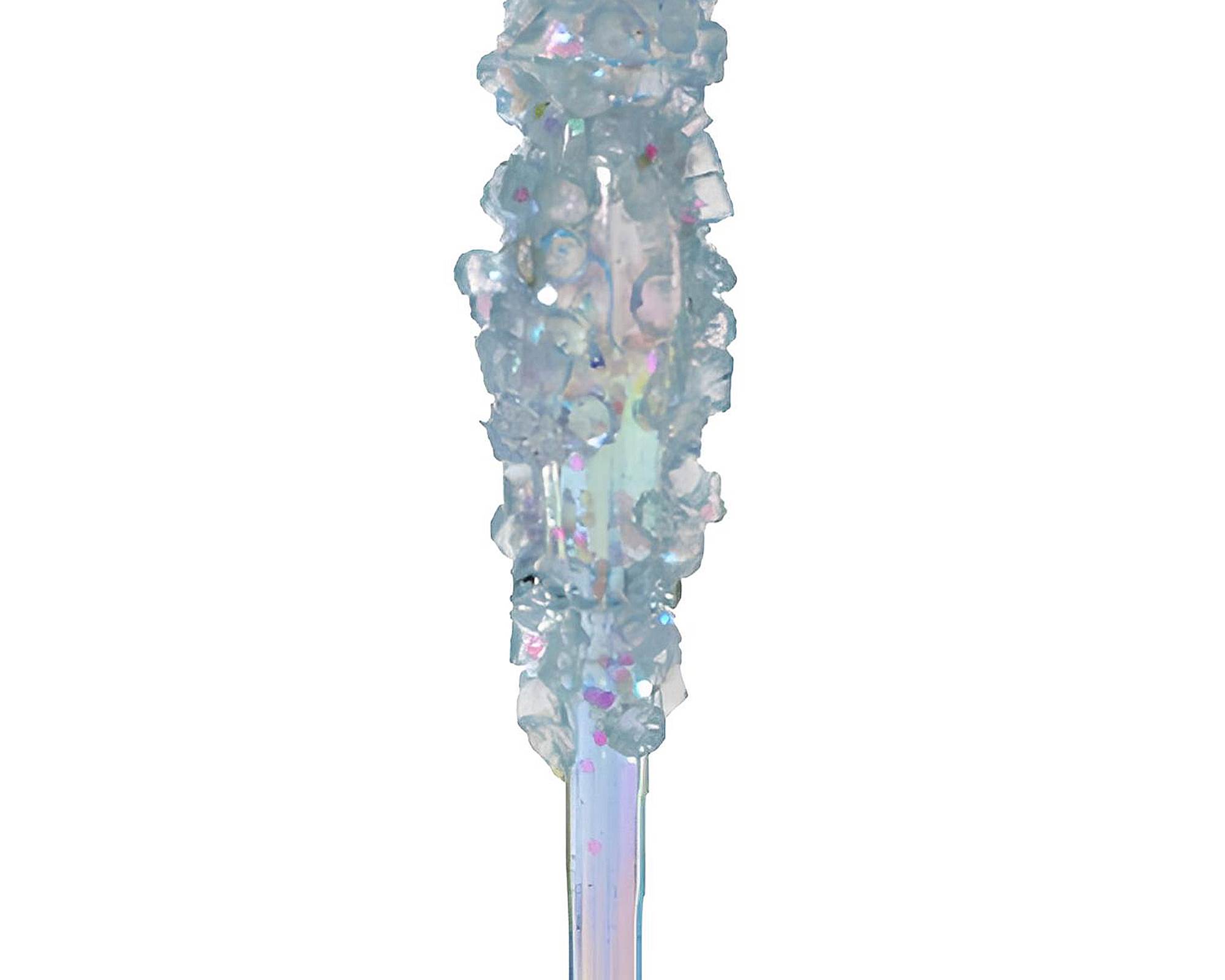 Pendente Ghiacciolo Iris con Perline Smerigliate Blu 1x1x18cm in Acrilico - immagine 2