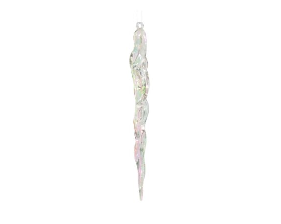 Pendente Ghiacciolo Iris Trasparente 1,9×1,5×28,5cm in Plastica