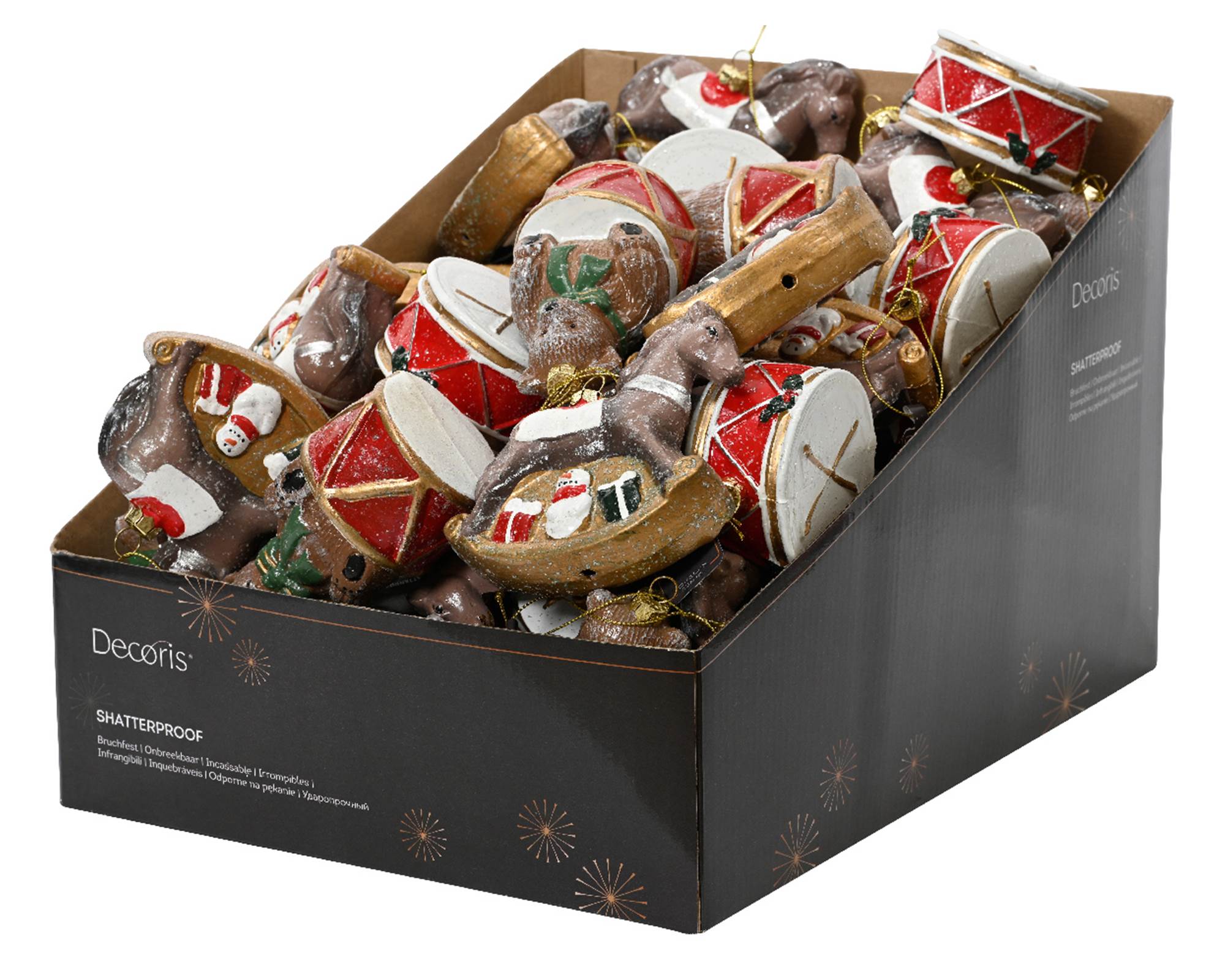 Pendente Cavallo Orso Tamburo Assortiti 3x10x11cm in Plastica - immagine 2