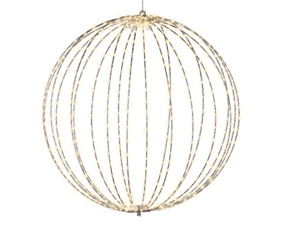 Sfera Luci Micro Led Bianco Caldo e Bianco D58cm in Metallo