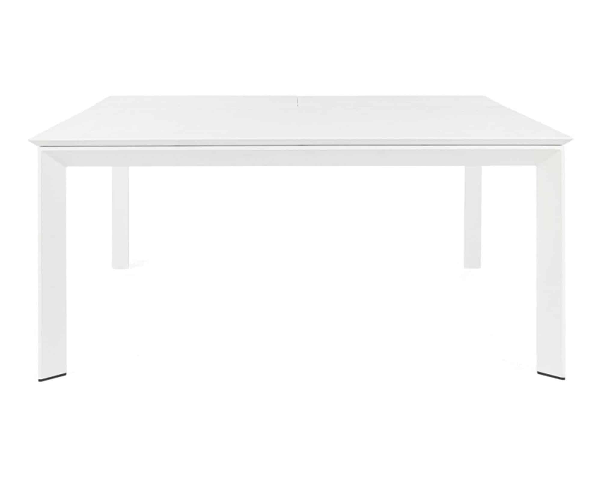 Set Pranzo Konnor Allungabile 160/110x160h + 4 Poltrone Bianco in Alluminio e Textilene - Bizzotto - immagine 10