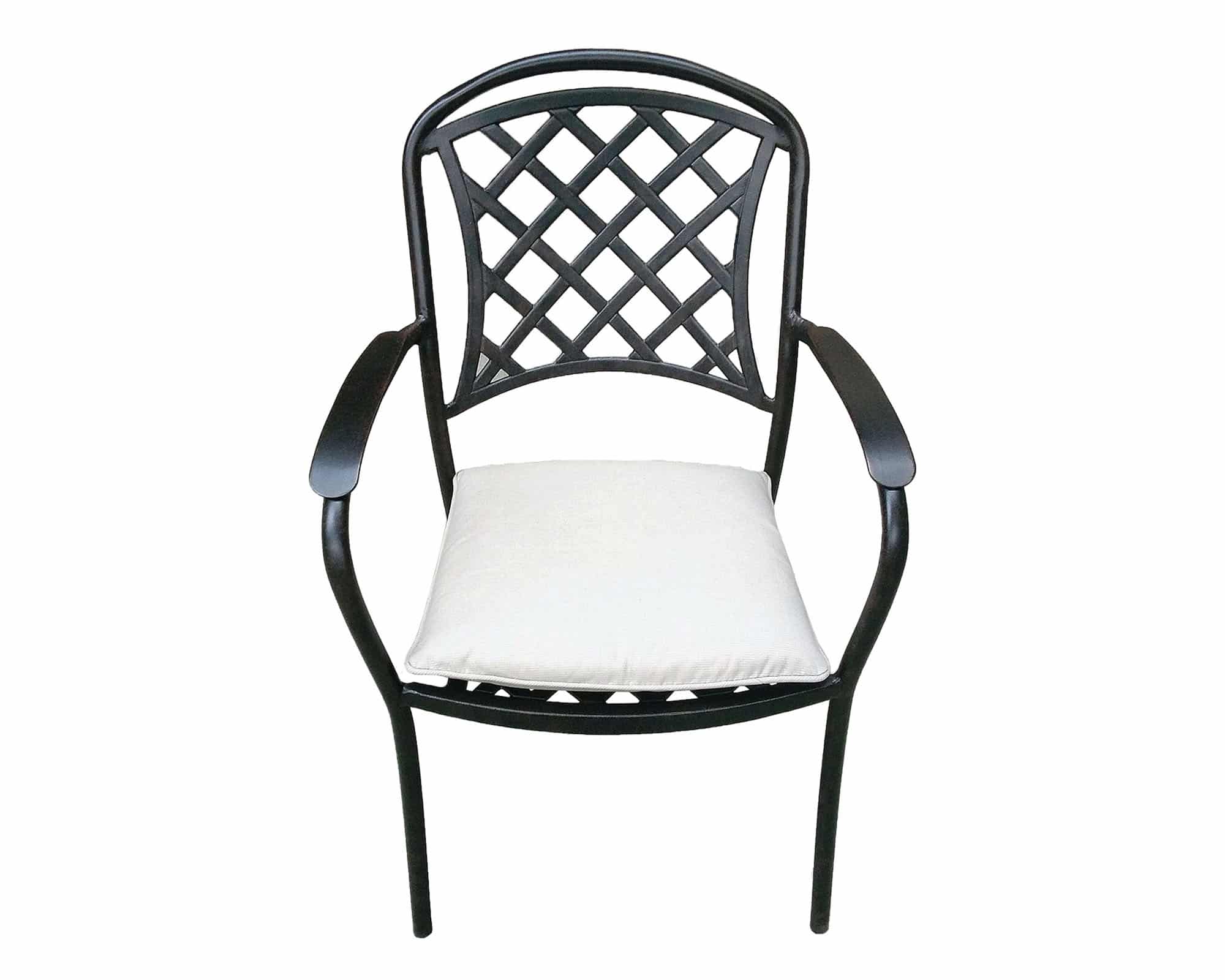 Set Balcone Tavolo Winny + 2 Sedie Pieghevole Antracite in Alluminio e Tessuto - immagine 4