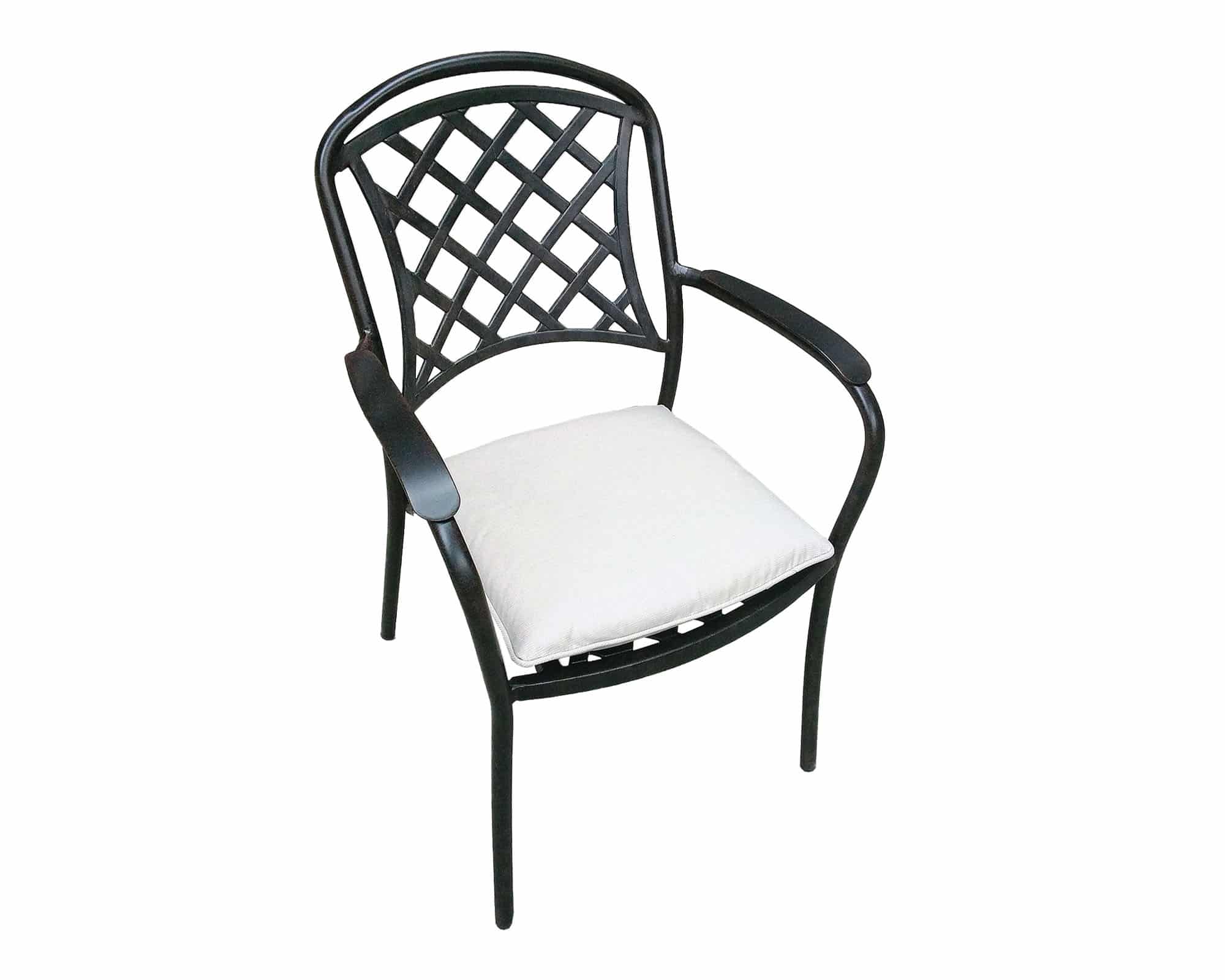 Set Balcone Tavolo Winny + 2 Sedie Pieghevole Antracite in Alluminio e Tessuto - immagine 3