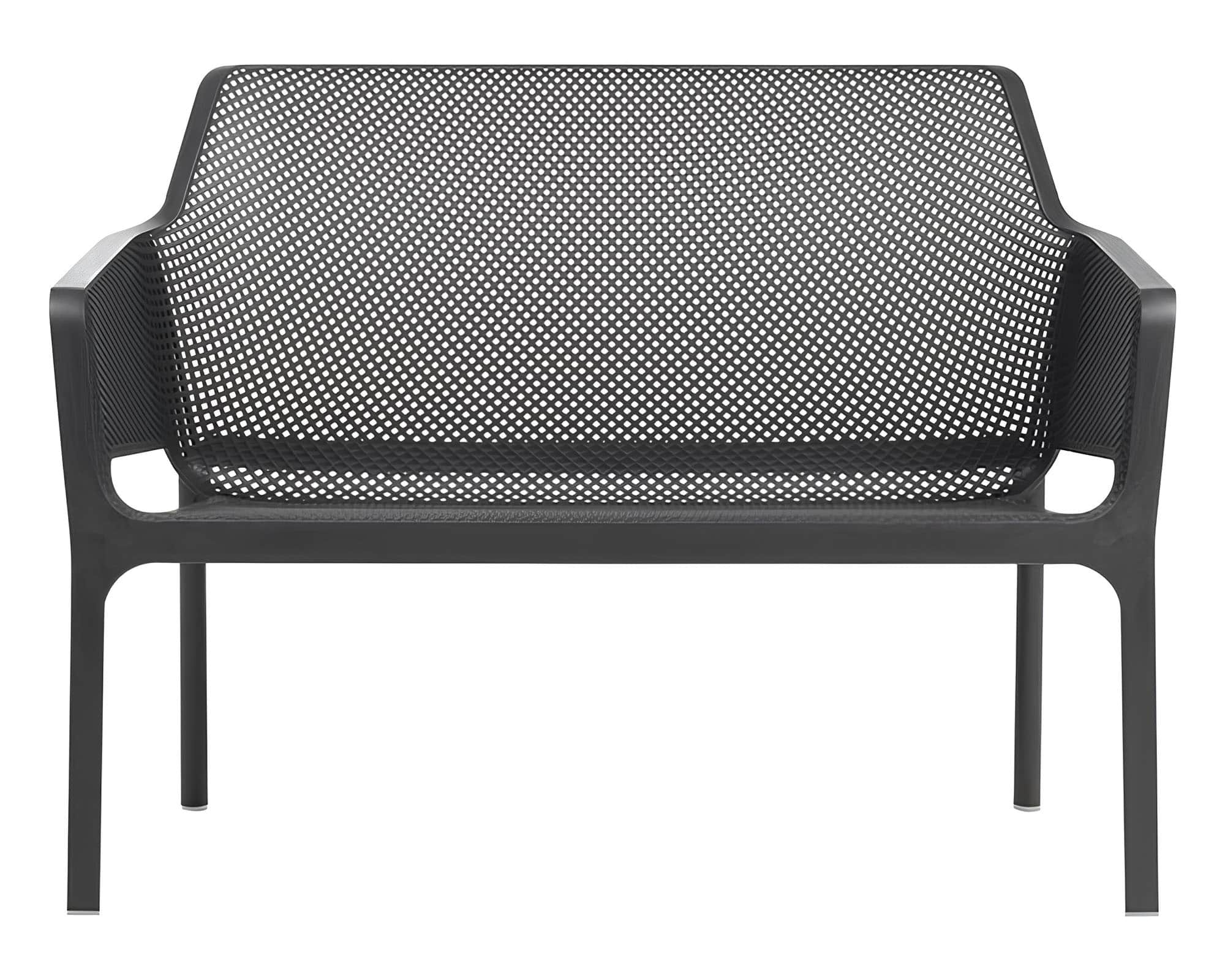 Panchina Net Beach Antracite in Polipropilene - Nardi