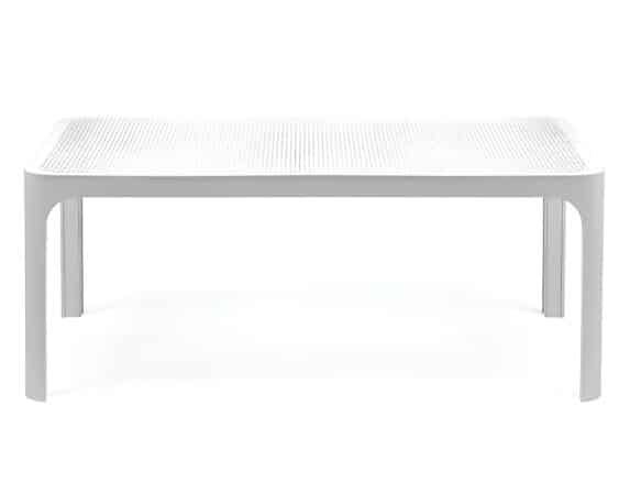 Tavolino Net Bianco 100x60x40h in Polipropilene – Nardi