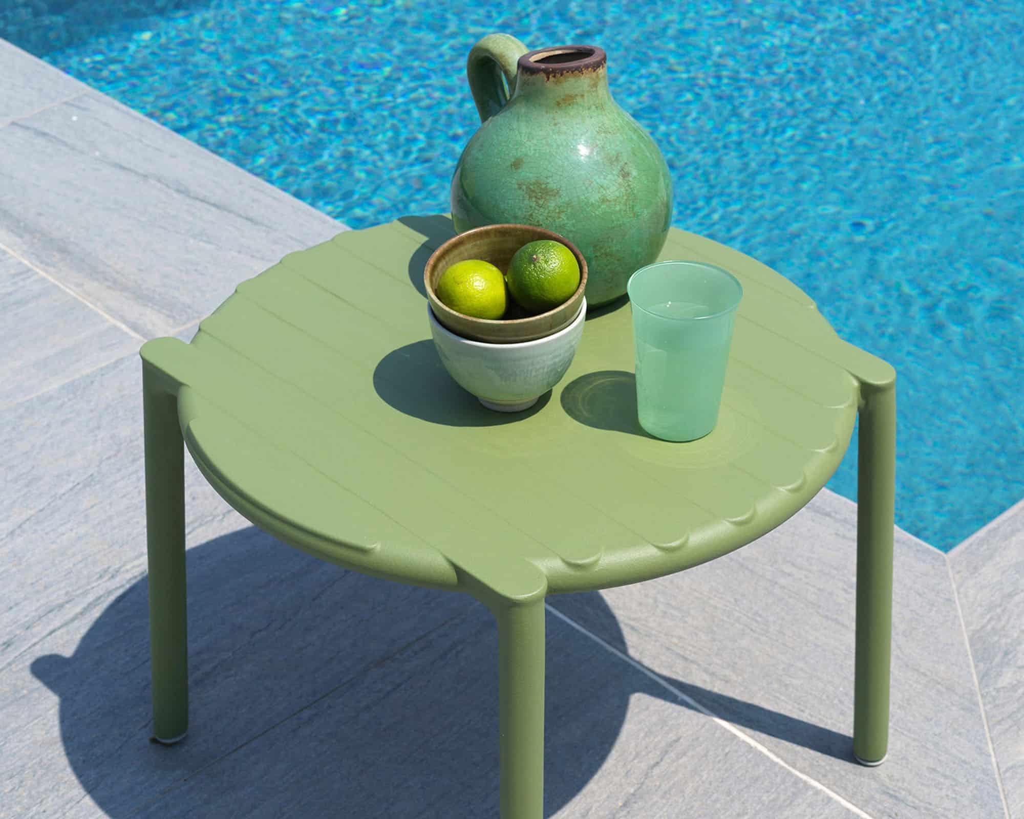 Tavolino Doga Pera D49,5x39,5h in Polipropilene - Nardi - immagine 4