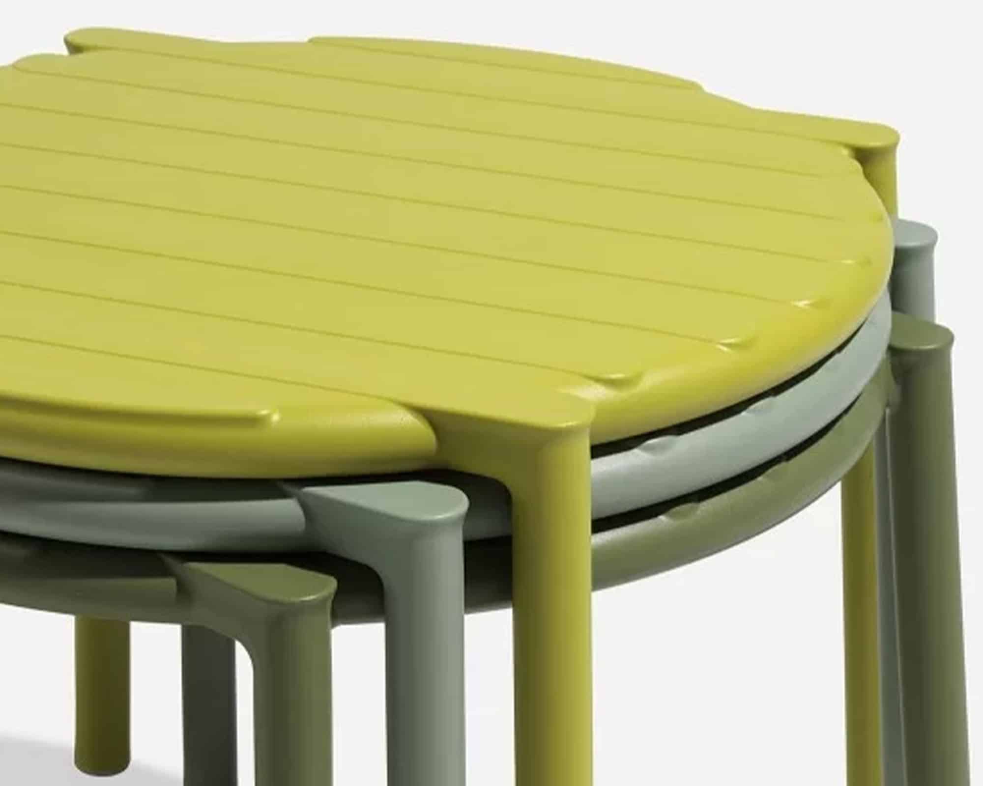 Tavolino Doga Pera D49,5x39,5h in Polipropilene - Nardi - immagine 3