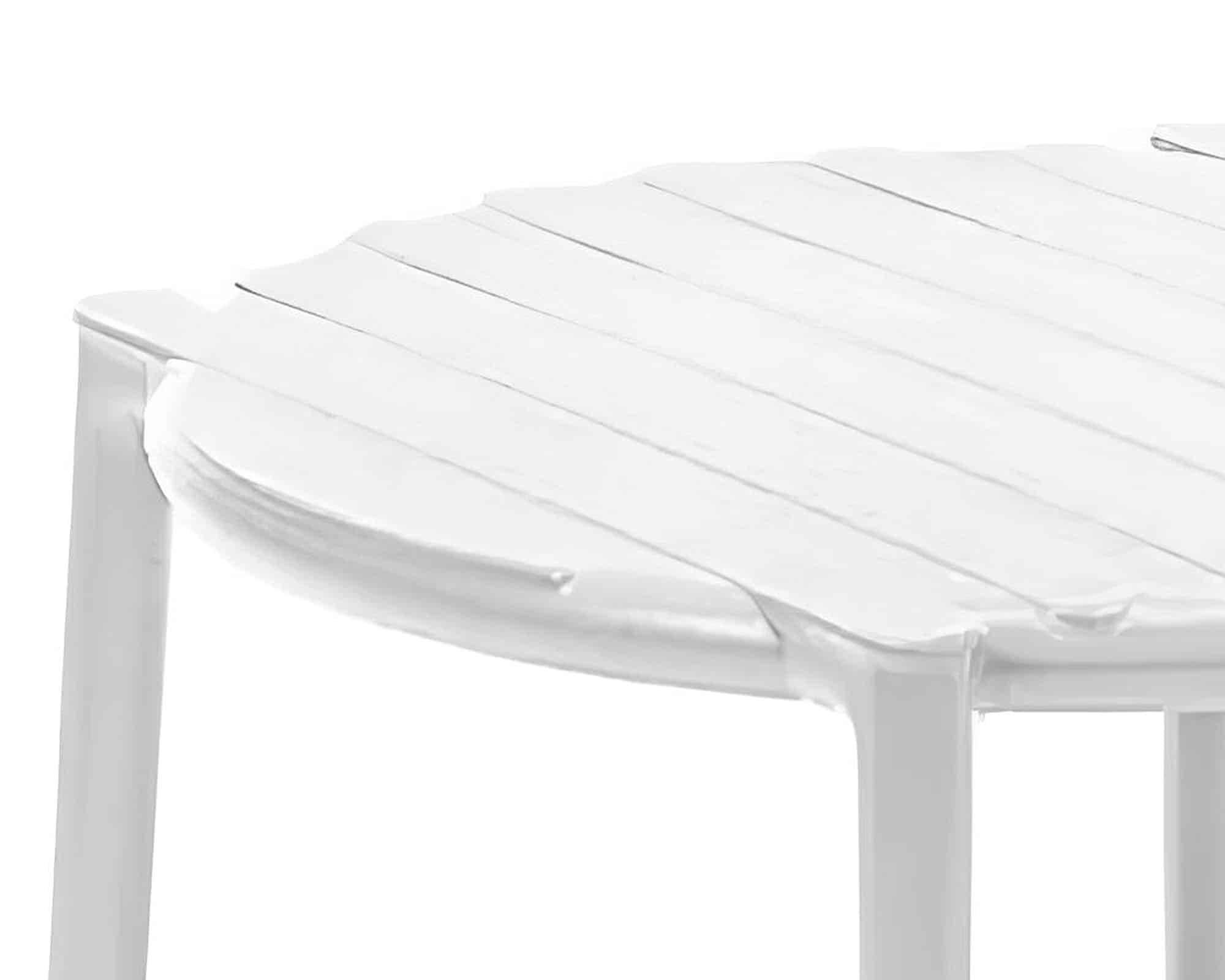 Tavolino Doga Bianco D49,5x39,5h in Polipropilene - Nardi - immagine 2