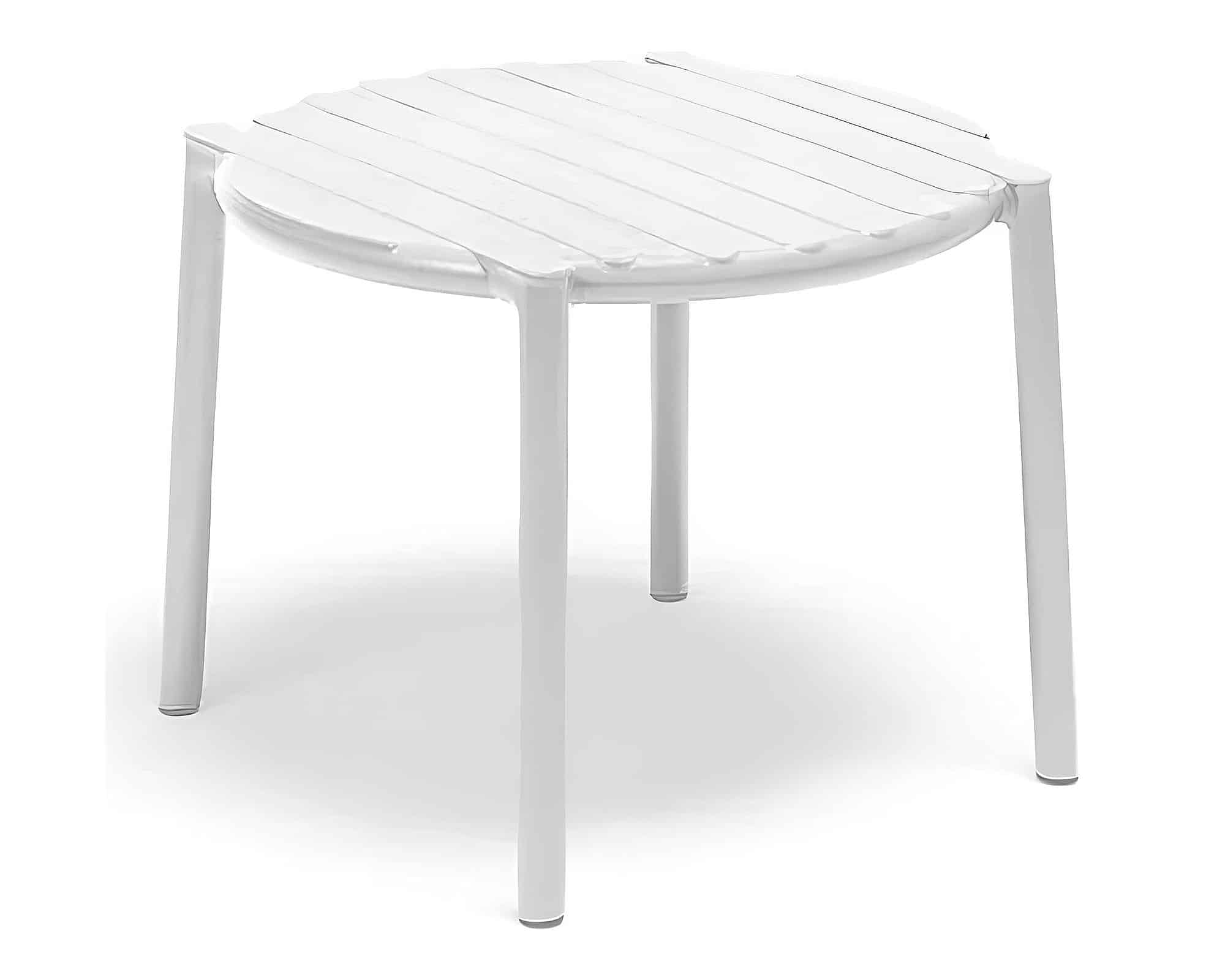 Tavolino Doga Bianco D49,5x39,5h in Polipropilene - Nardi