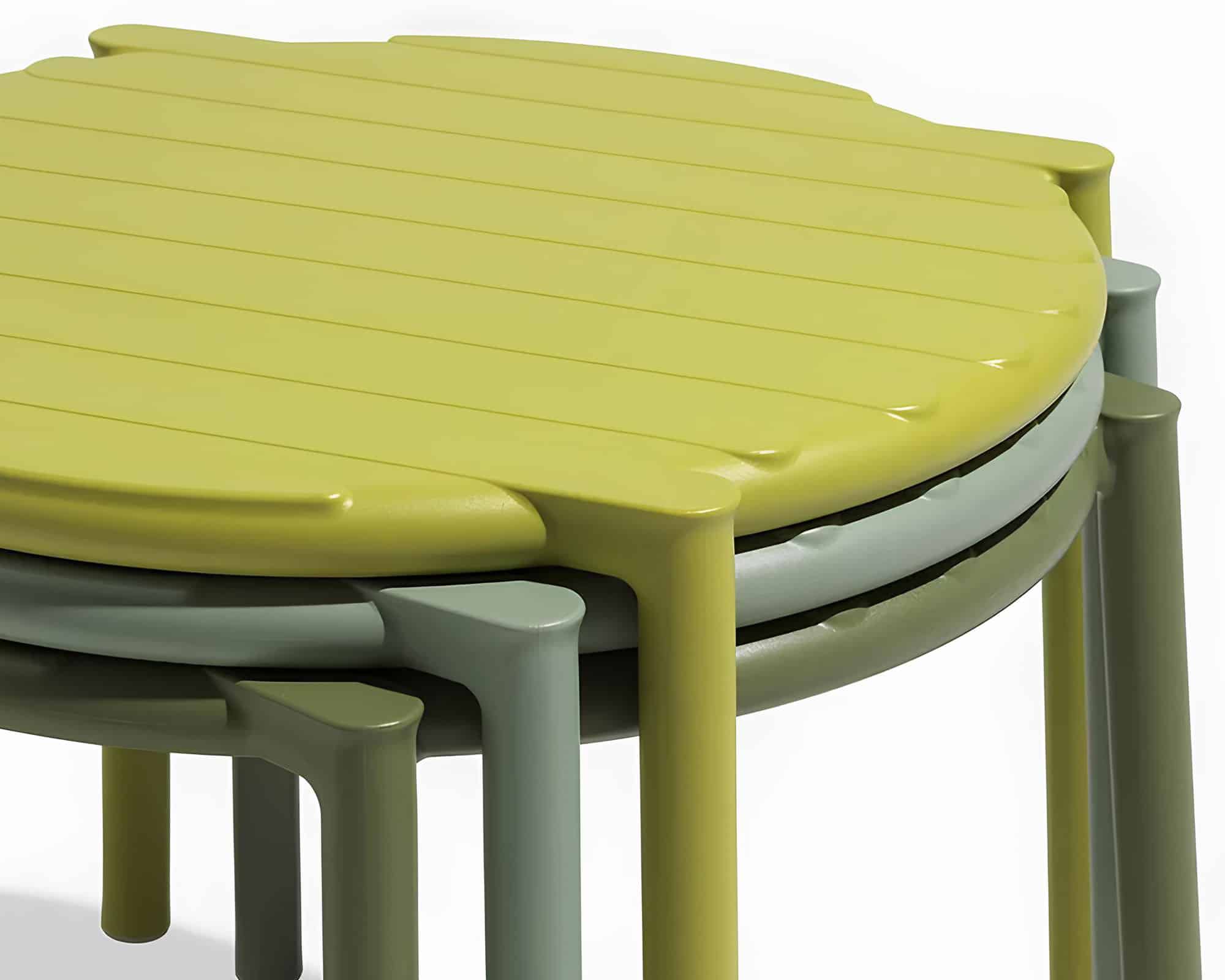 Tavolino Doga Agave D49,5x39,5h in Polipropilene - Nardi - immagine 2