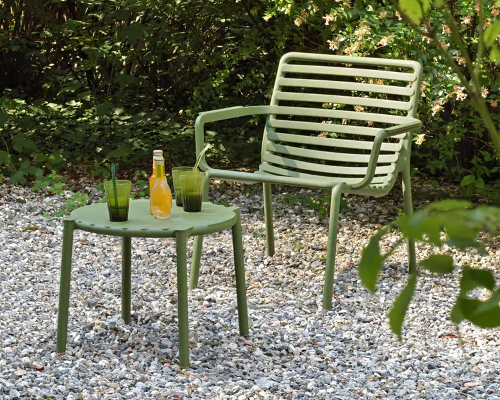 Tavolino Doga Agave D49,5x39,5h in Polipropilene - Nardi - immagine 5