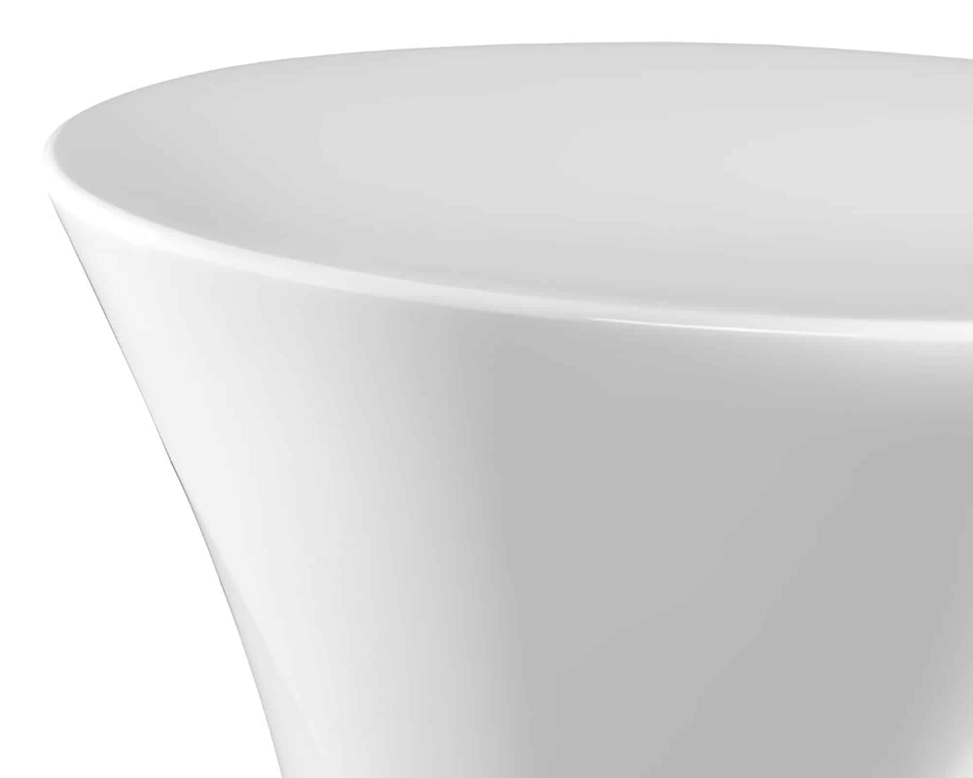 Tavolino Enta Bianco 54×40×40h in Polipropilene - Euro3plast - immagine 2