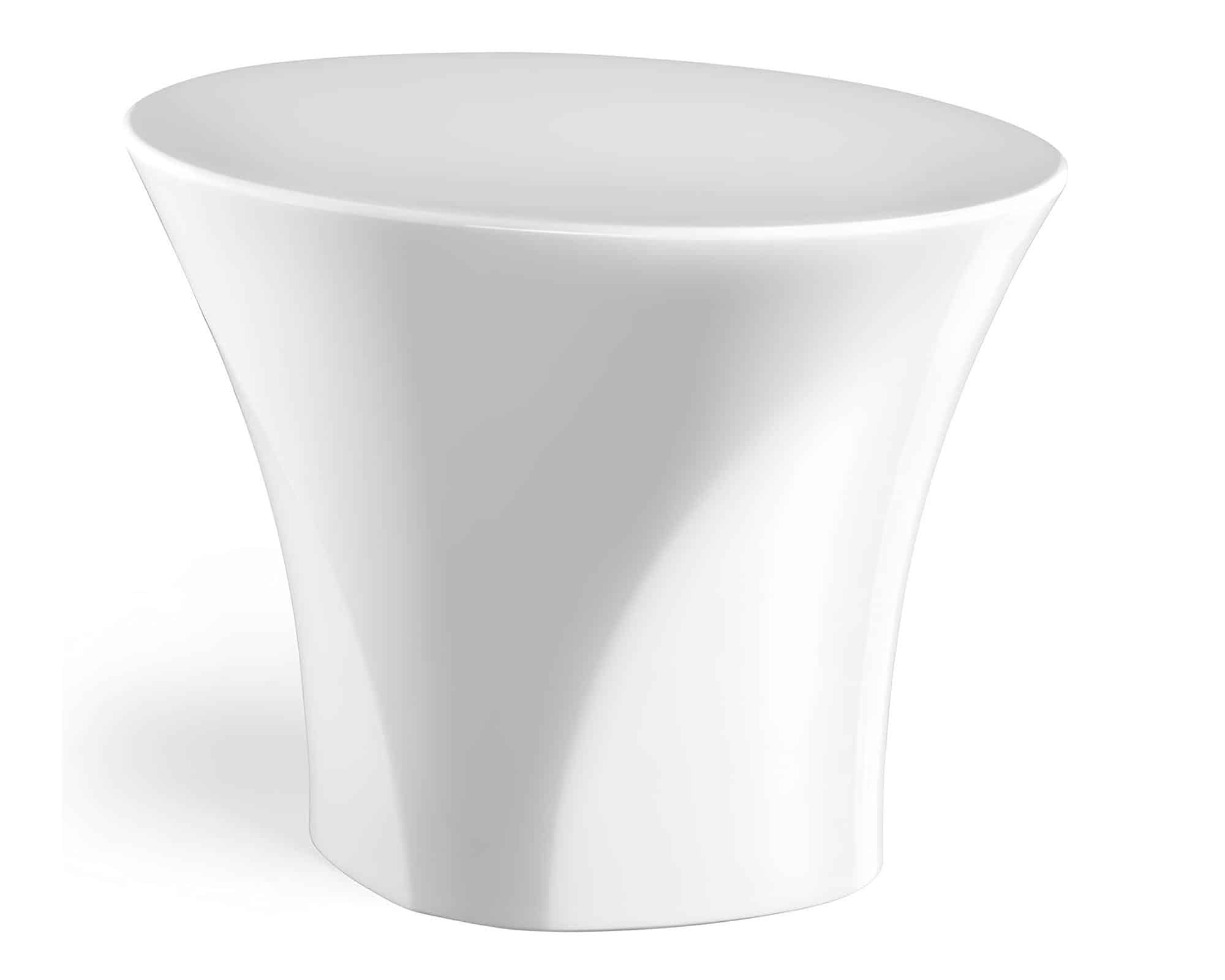 Tavolino Enta Bianco 54×40×40h in Polipropilene - Euro3plast